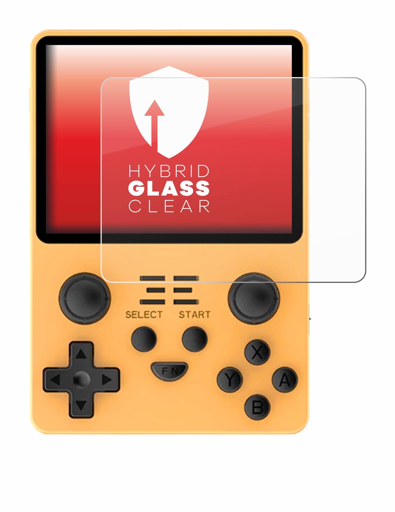 upscreen Hybrid Glass Clear Premium Schutzglas Folie für Powkiddy