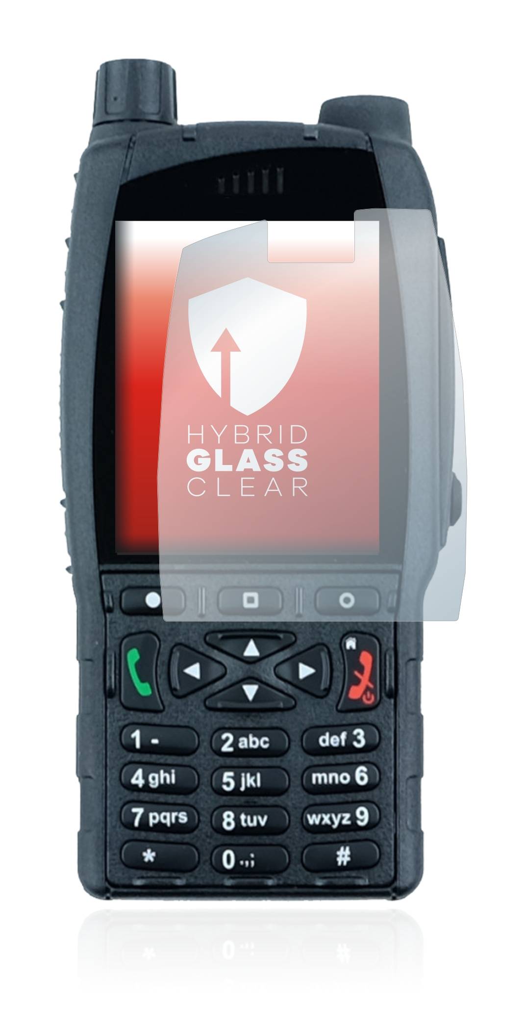 upscreen Hybrid Glass Clear Premium Schutzglas Folie für Sepura