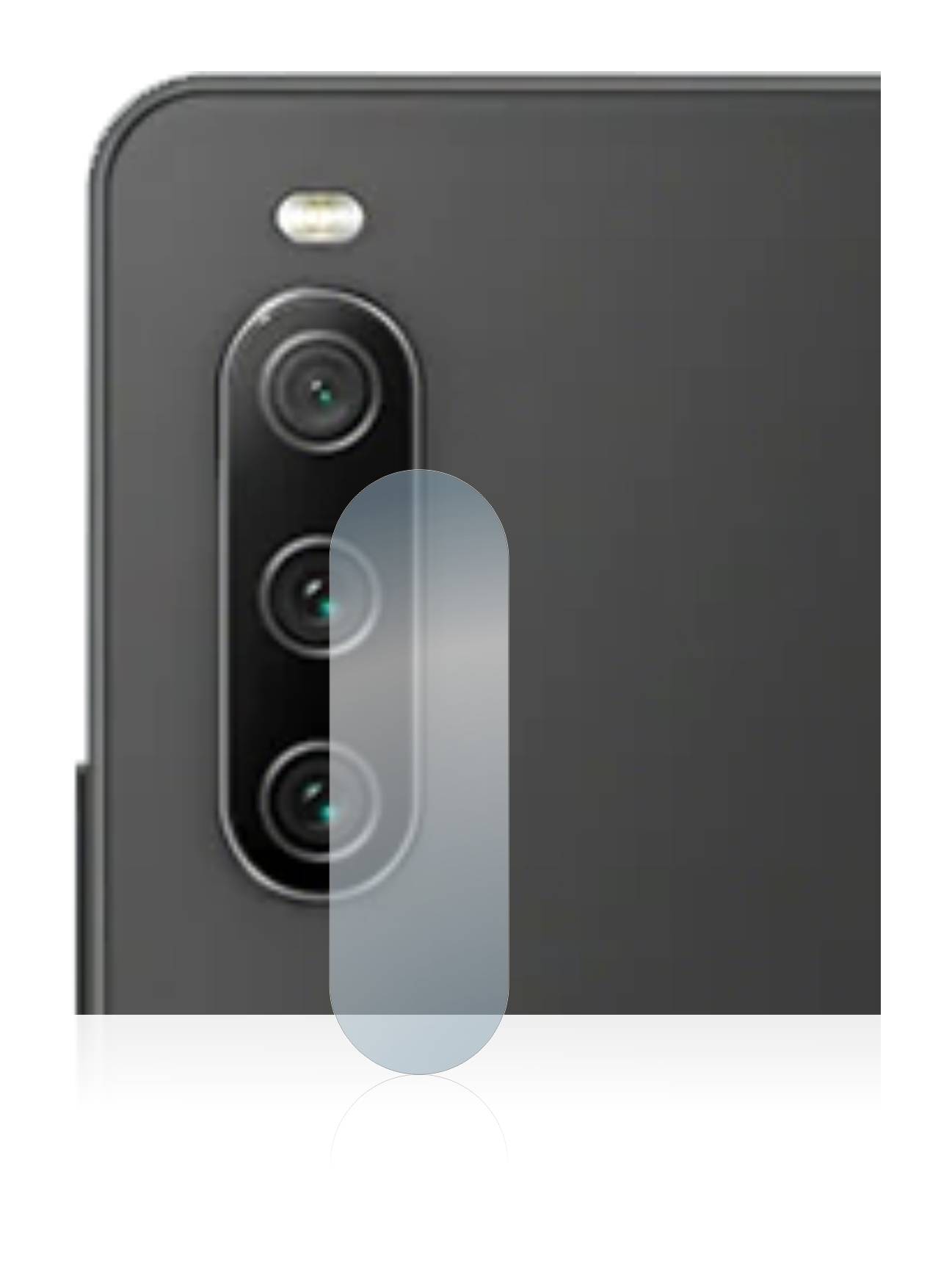 upscreen Flexible Schutz Glas Folie für Sony Xperia 10 IV (NUR Kameraschutz) Schutzglas 9H Hybridglas Klar