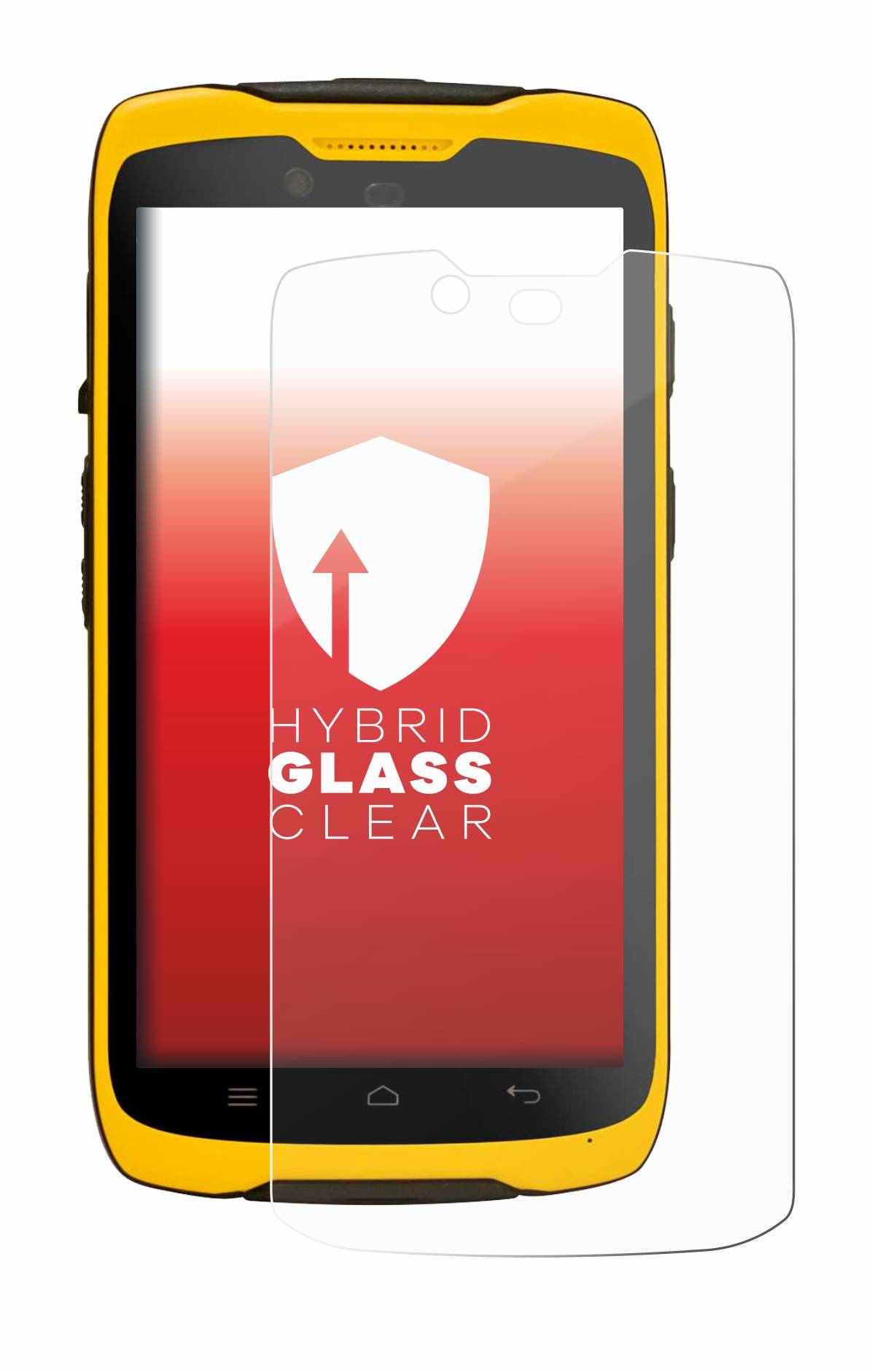 upscreen Hybrid Glass Clear Premium Schutzglas Folie für Trimble
