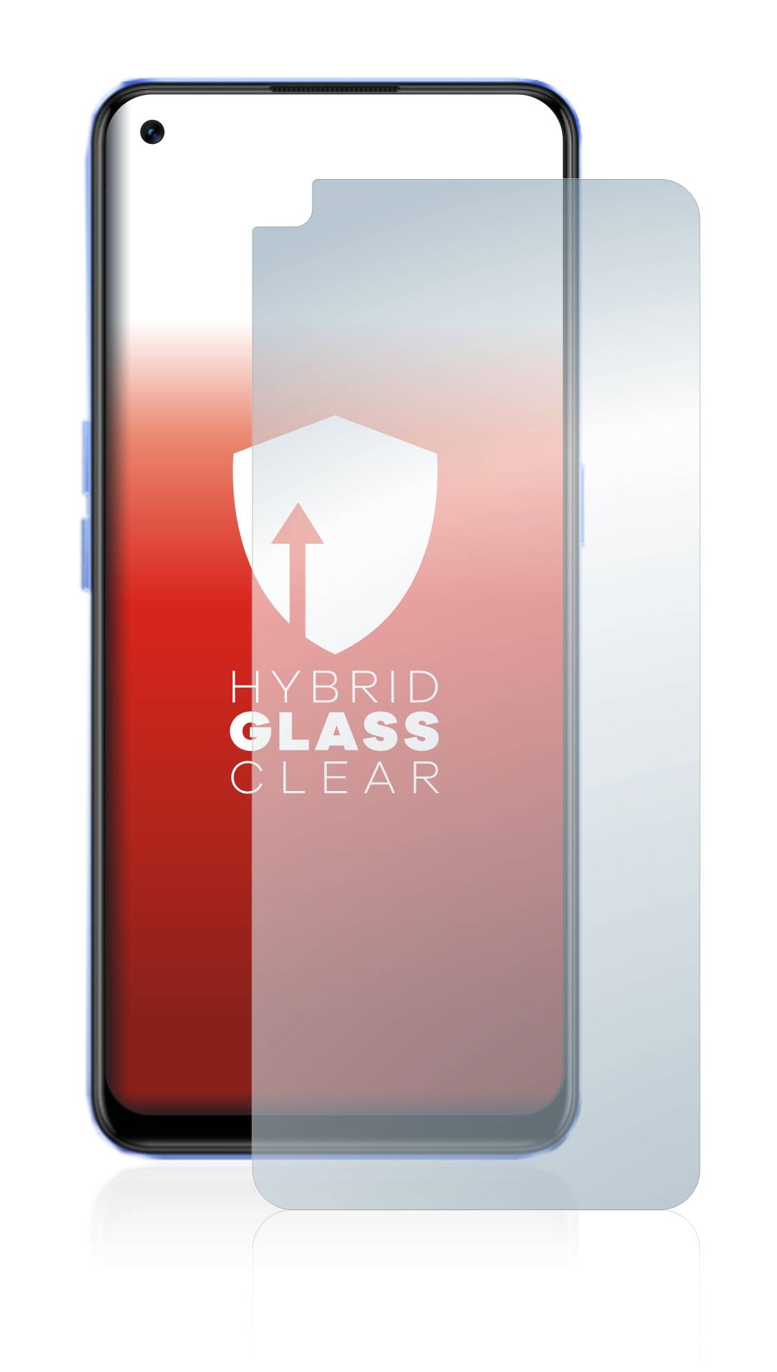 upscreen Flexible Panzerglasfolie für realme Narzo 50 Pro 5G Schutzglas 9H Hybridglas Klar