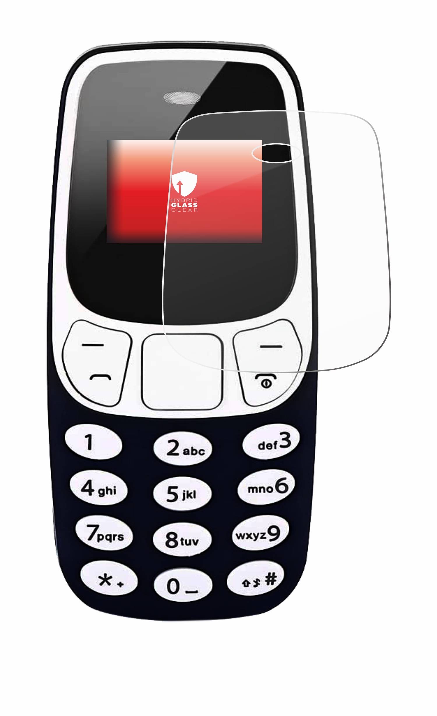 upscreen Flexible Panzerglasfolie für L8star BM10 Schutzglas 9H Hybridglas Klar