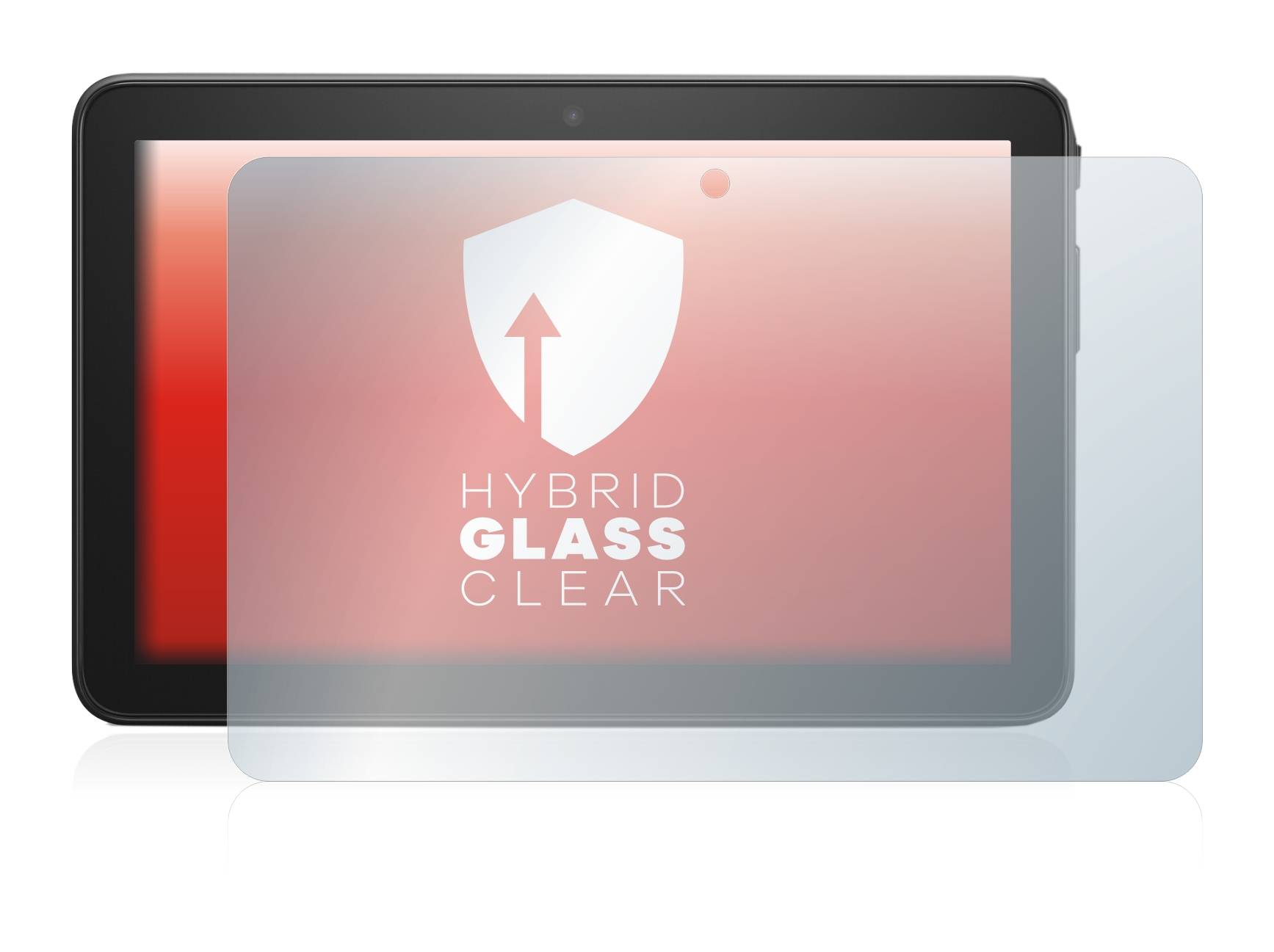 upscreen Hybrid Glass Clear Premium Schutzglas Folie für Amazon Fire 7