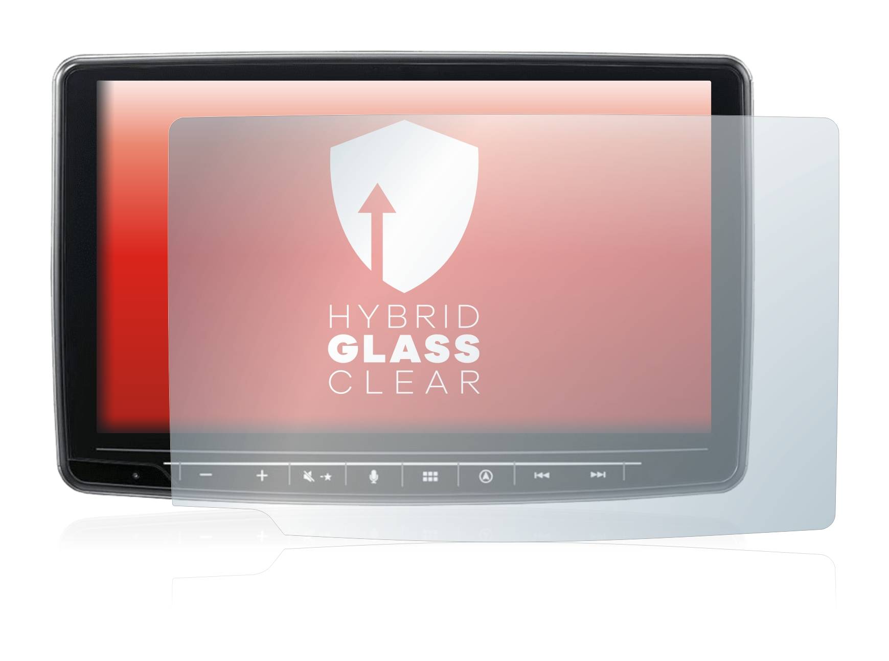 upscreen Hybrid Glass Clear Premium Schutzglas Folie für Alpine