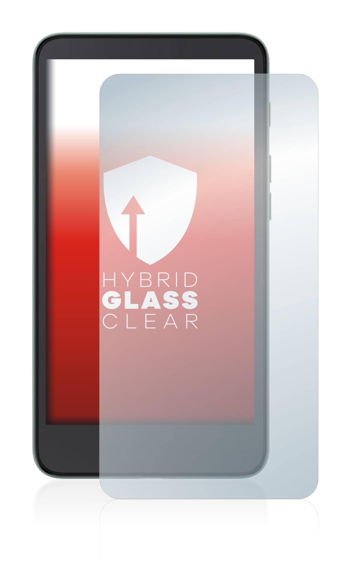 upscreen Hybrid Glass Clear Premium Schutzglas Folie für Xiaomi Moaan InkPalm