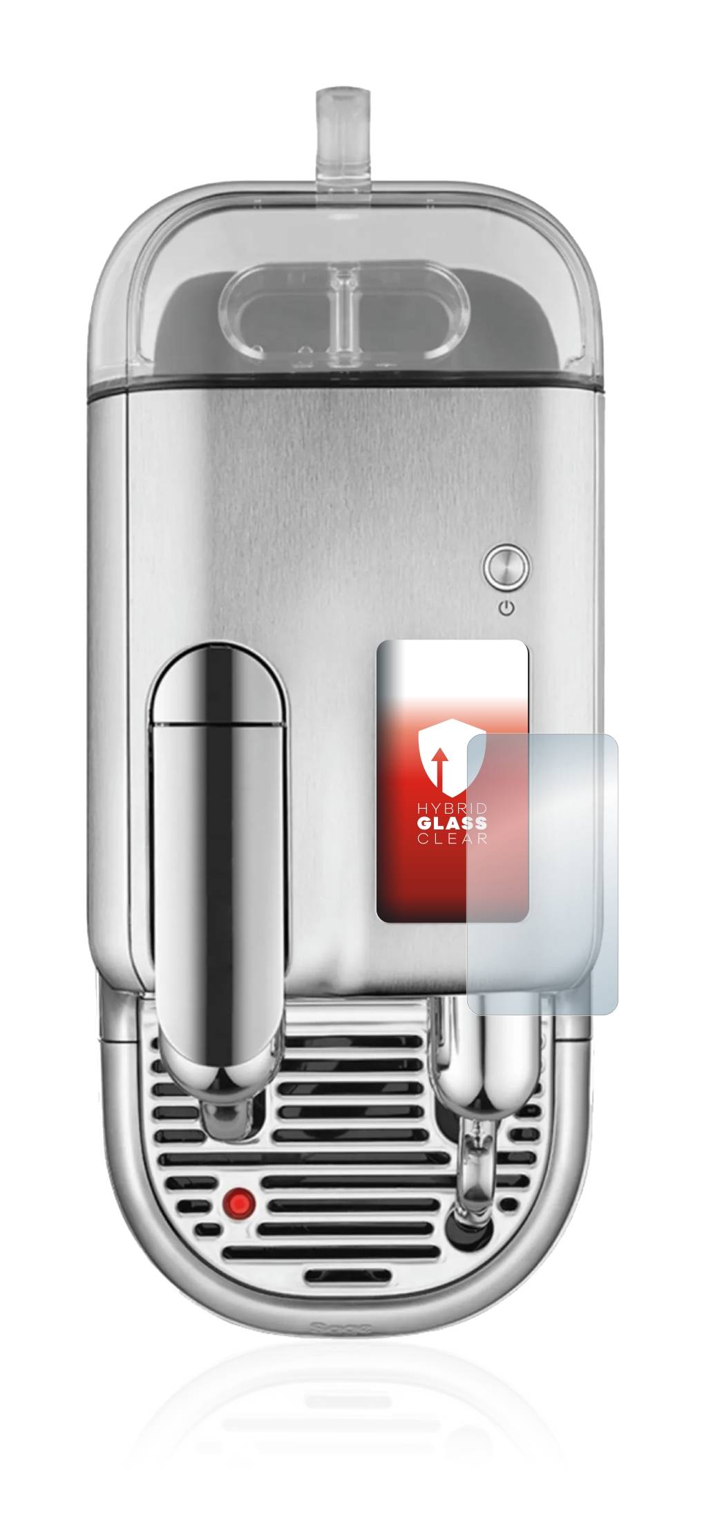 upscreen Hybrid Glass Clear Premium Schutzglas Folie für Sage Nespresso Creatista