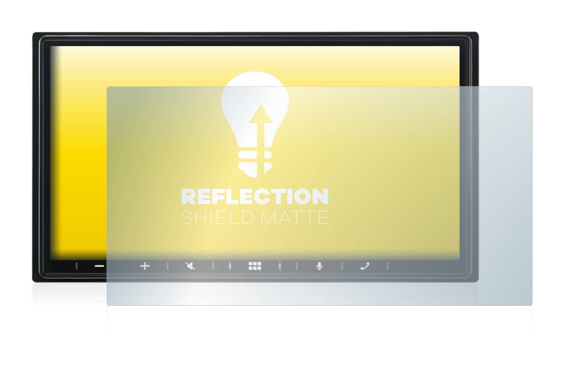 upscreen Schutzfolie für Alpine iLX-W690D Folie Matt Entspiegelt Anti-Reflex