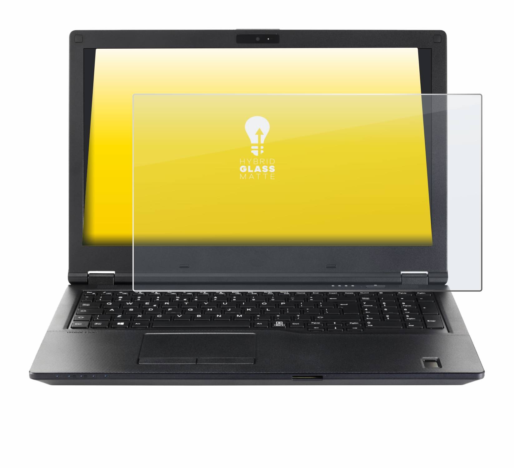 upscreen Hybrid Glass Matte Premium Schutzglas Folie für Fujitsu Lifebook