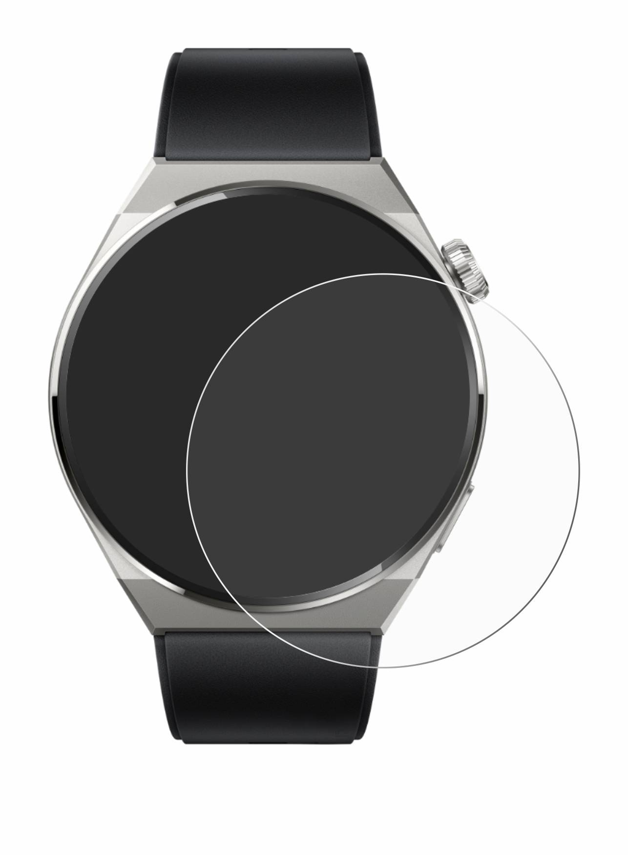 upscreen Schutzfolie für Huawei Watch GT 3 Pro Titanium (46mm) Kratzschutz Anti-Fingerprint Klar