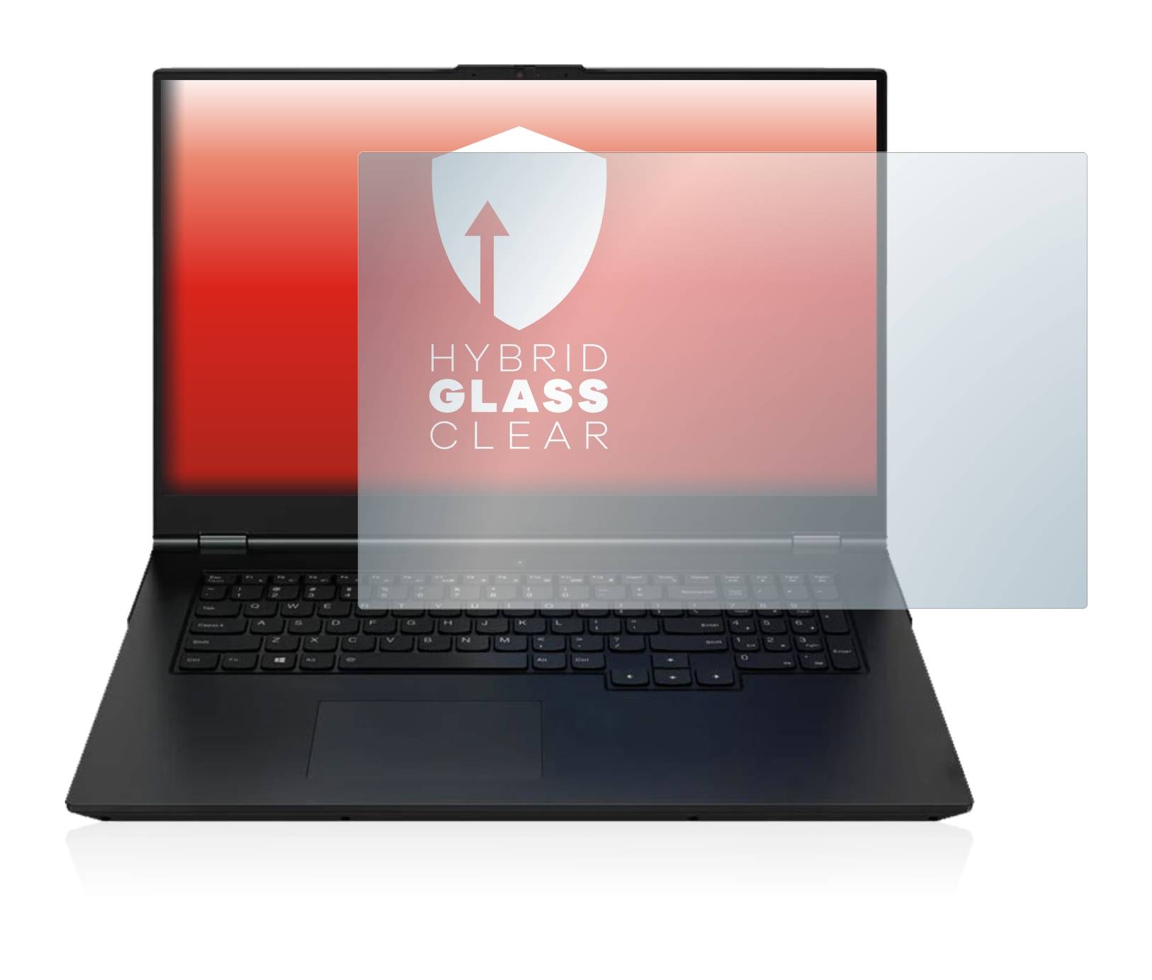 upscreen Hybrid Glass Clear Premium Schutzglas Folie für Lenovo Legion 5