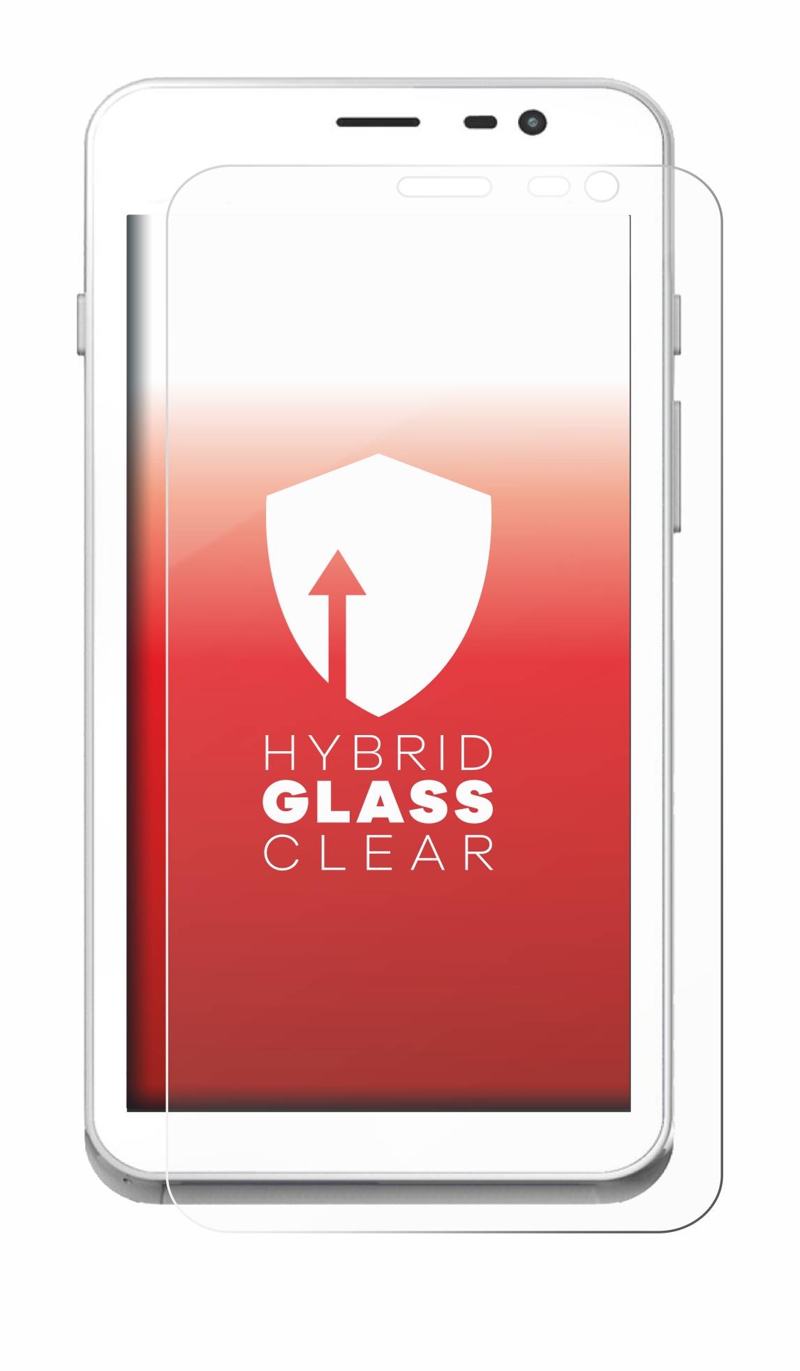 upscreen Flexible Schutz Glas Folie für Pax A77 Schutzglas 9H Hybridglas Klar