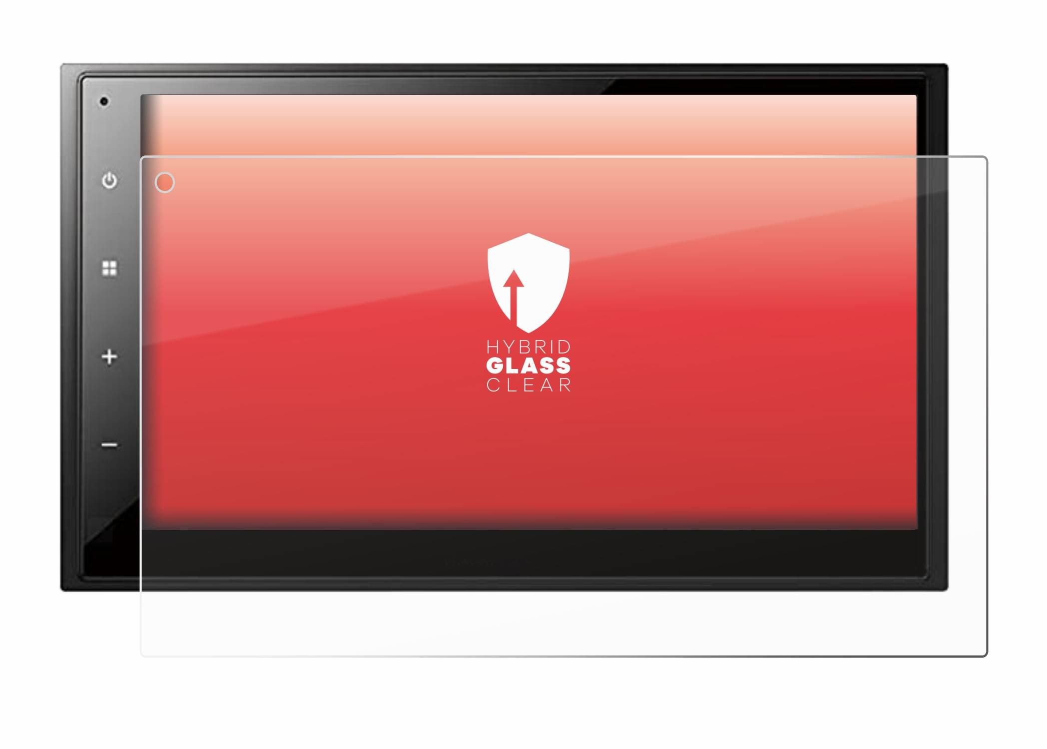 upscreen Hybrid Glass Clear Premium Schutzglas Folie für Pioneer