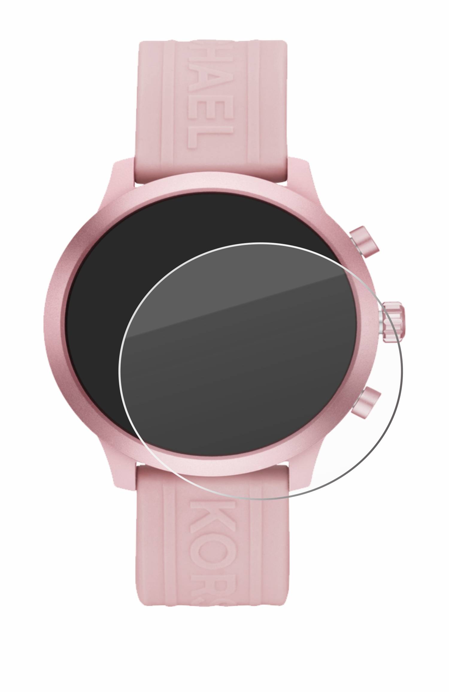Savvies Schutzglas für Michael Kors Access MKGO Gen 5E Echtglas 9H-Härte klar