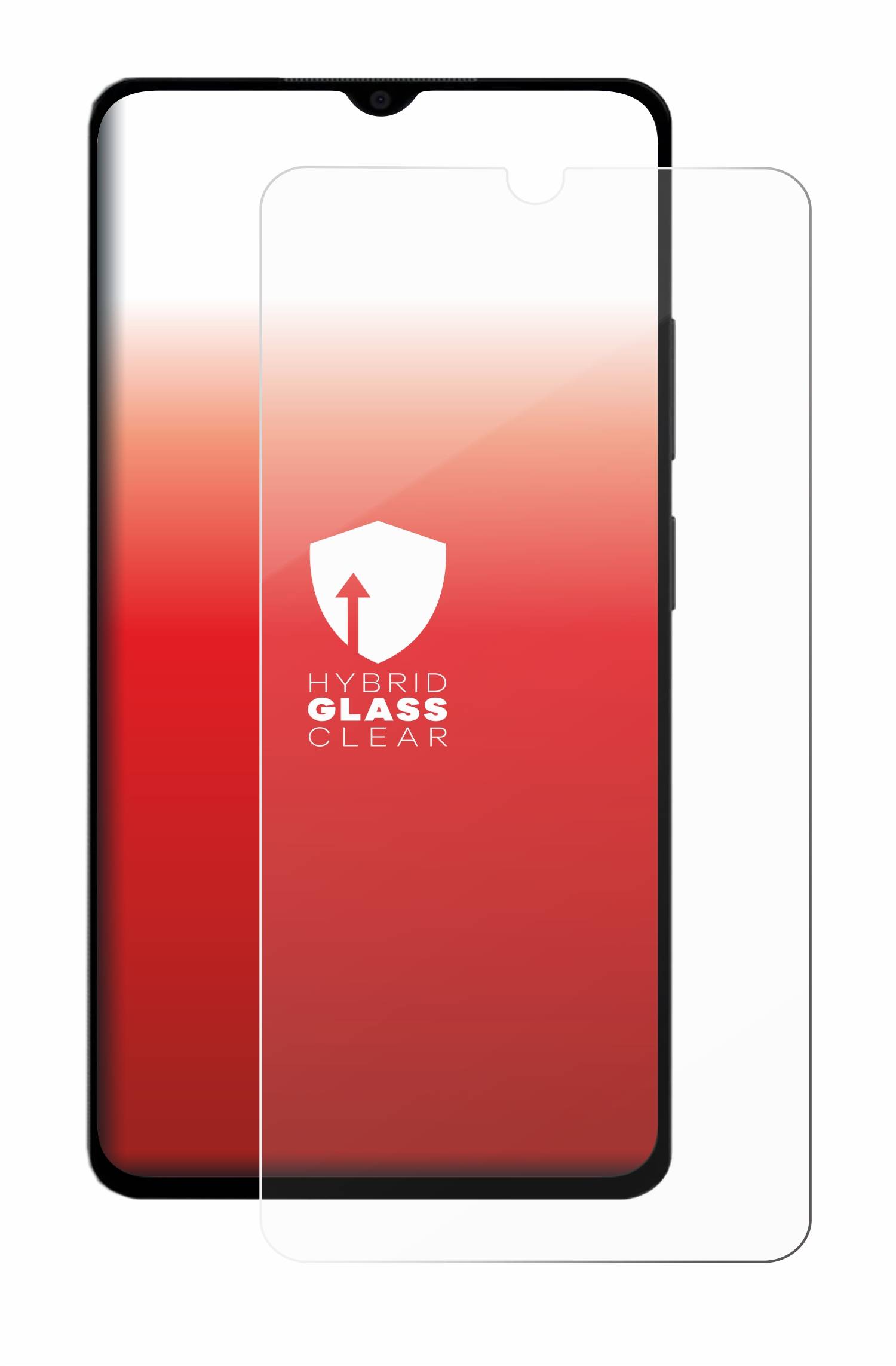 upscreen Flexible Panzerglasfolie für Xiaomi Poco M4 5G Schutzglas 9H Hybridglas Klar