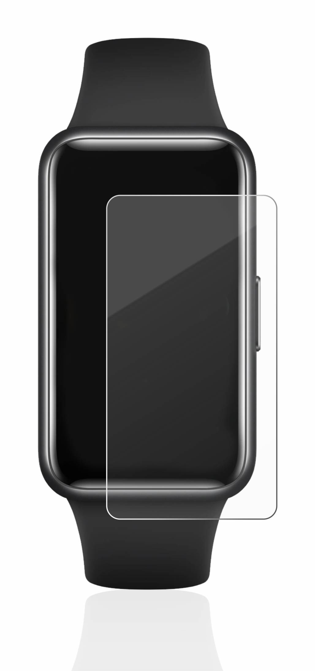 upscreen Hybrid Glass Clear Premium Schutzglas Folie für Huawei Band