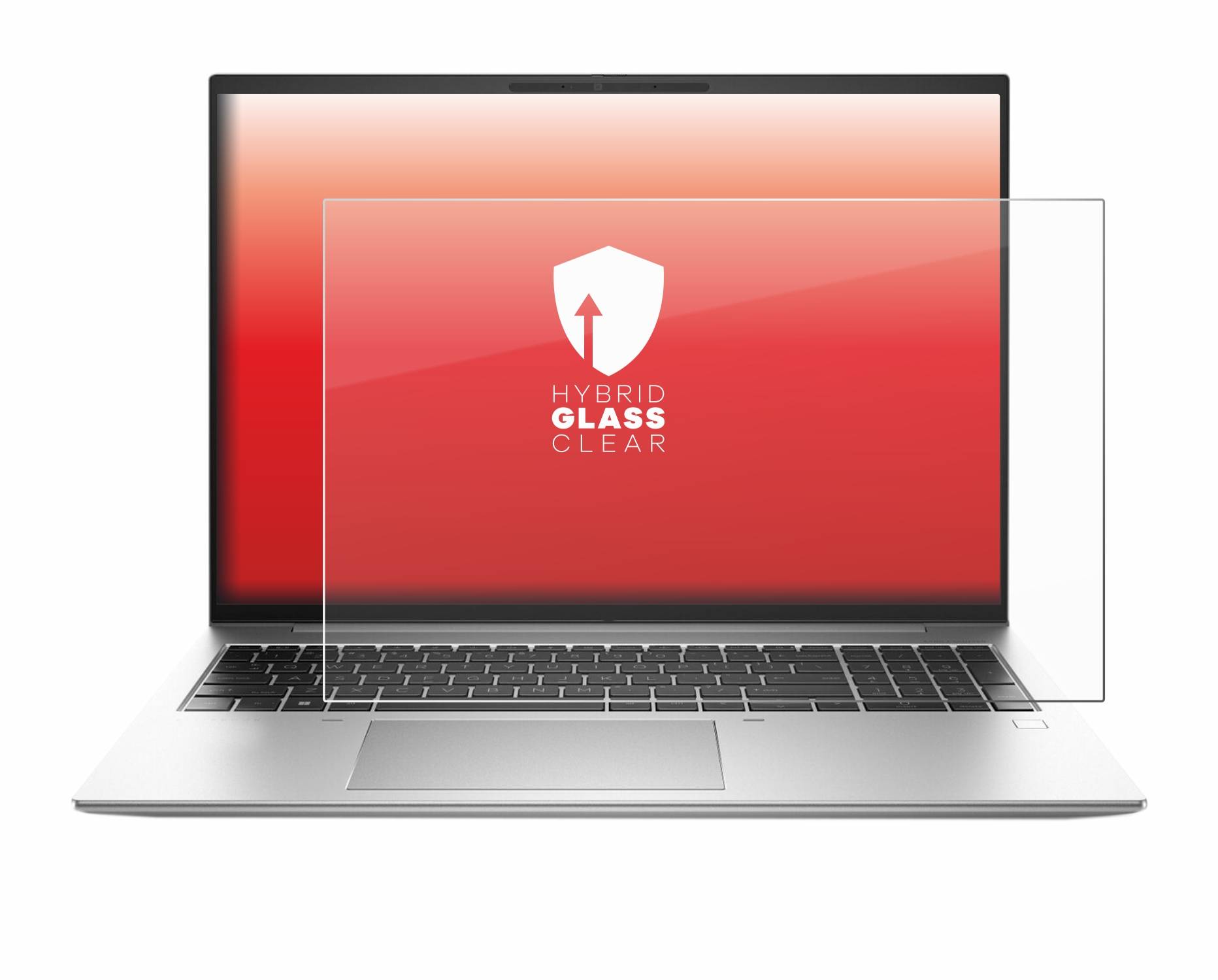 upscreen Hybrid Glass Clear Premium Schutzglas Folie für HP EliteBook 840