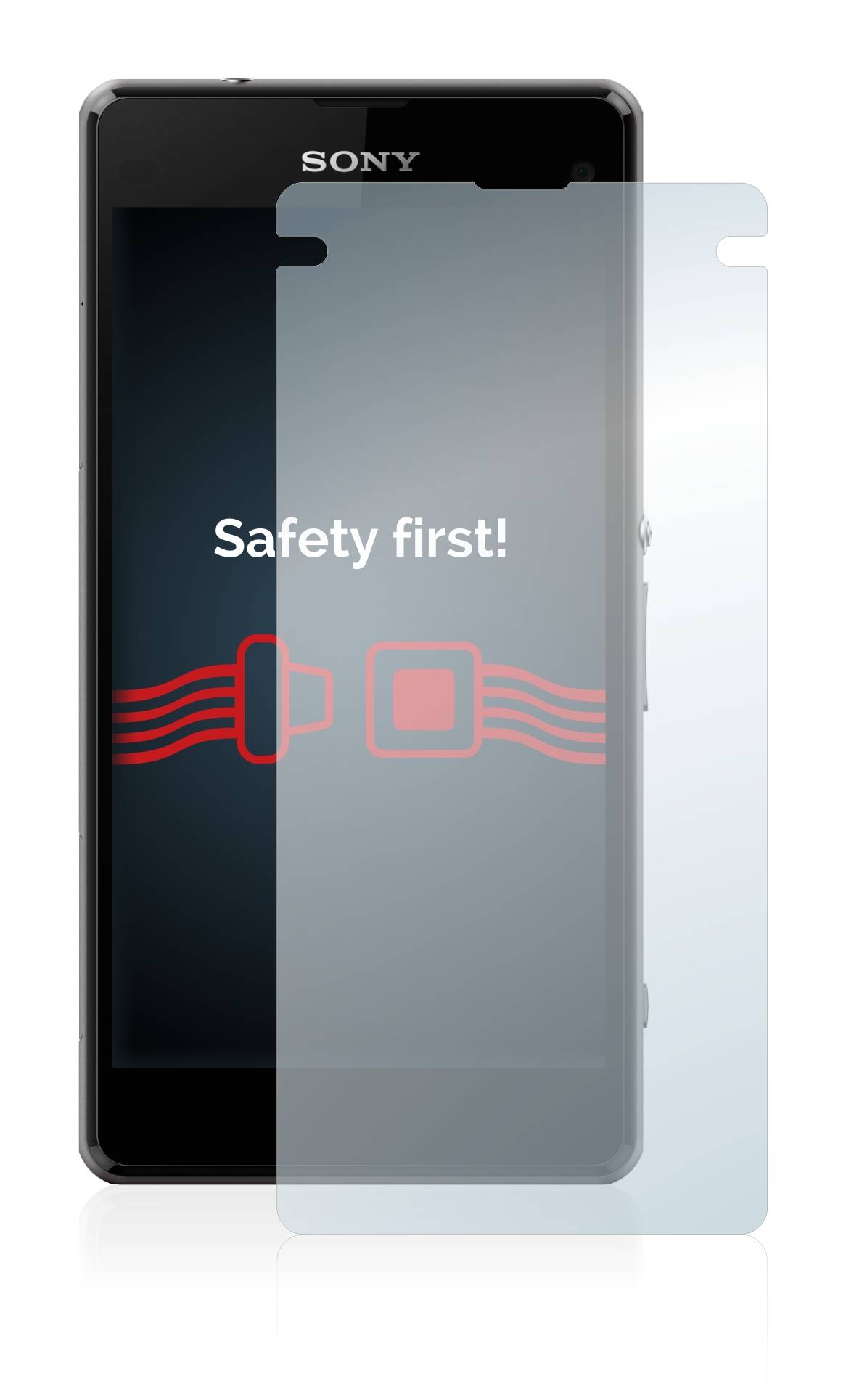 Savvies Panzerglas für Sony Xperia Z1 Compact / Z1 Mini Echtglas 9H-Härte Schutzglas Klar
