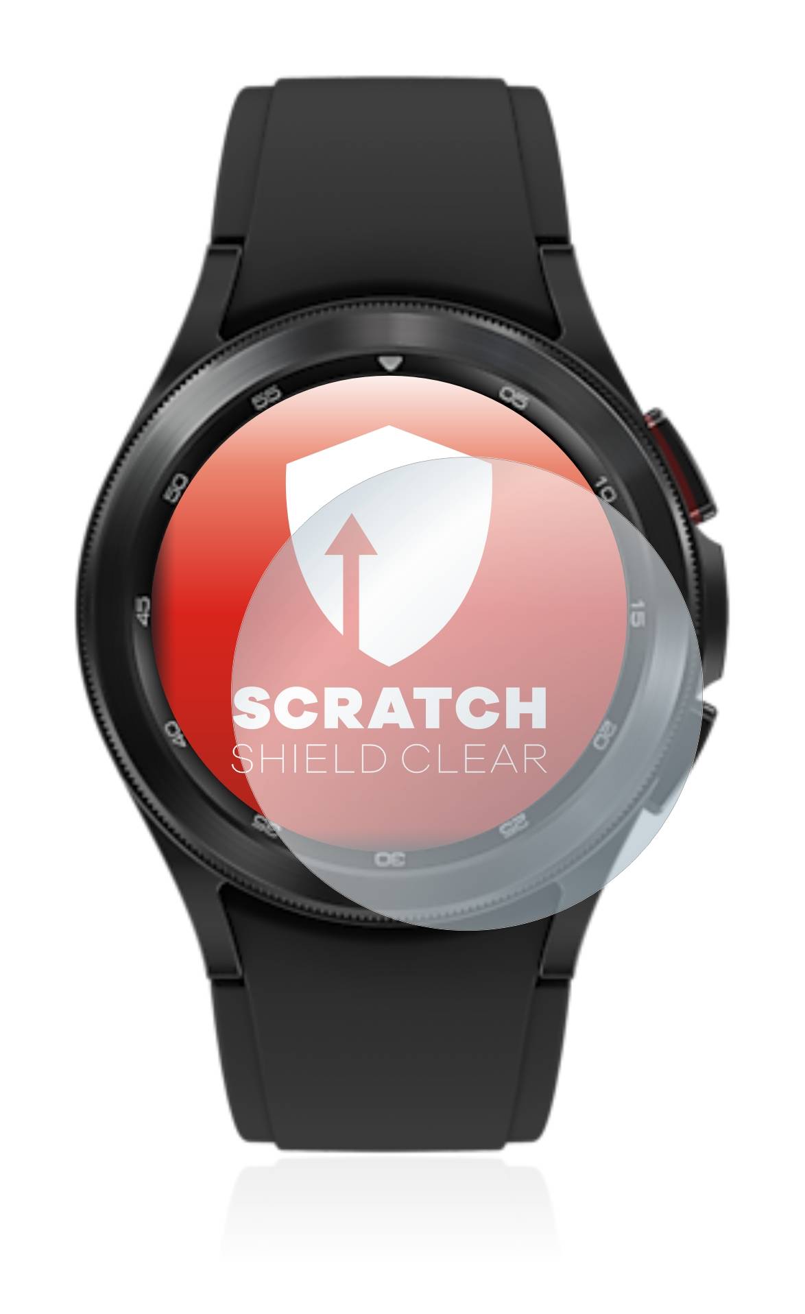 upscreen Schutzfolie für Samsung Galaxy Watch 4 Classic (42mm) Kratzschutz Anti-Fingerprint Klar