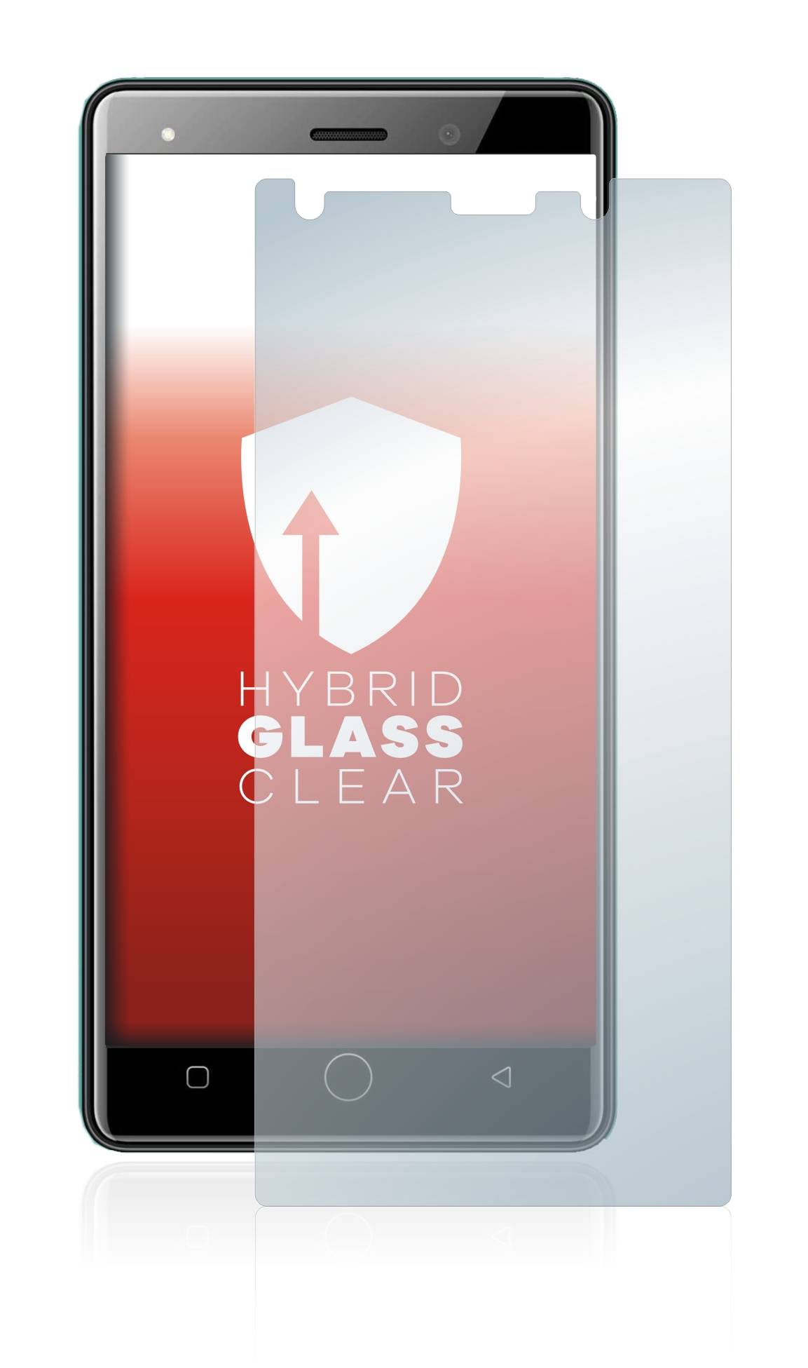 upscreen Flexible Panzerglasfolie für Aoyodkg A10 Plus Schutzglas 9H Hybridglas Klar