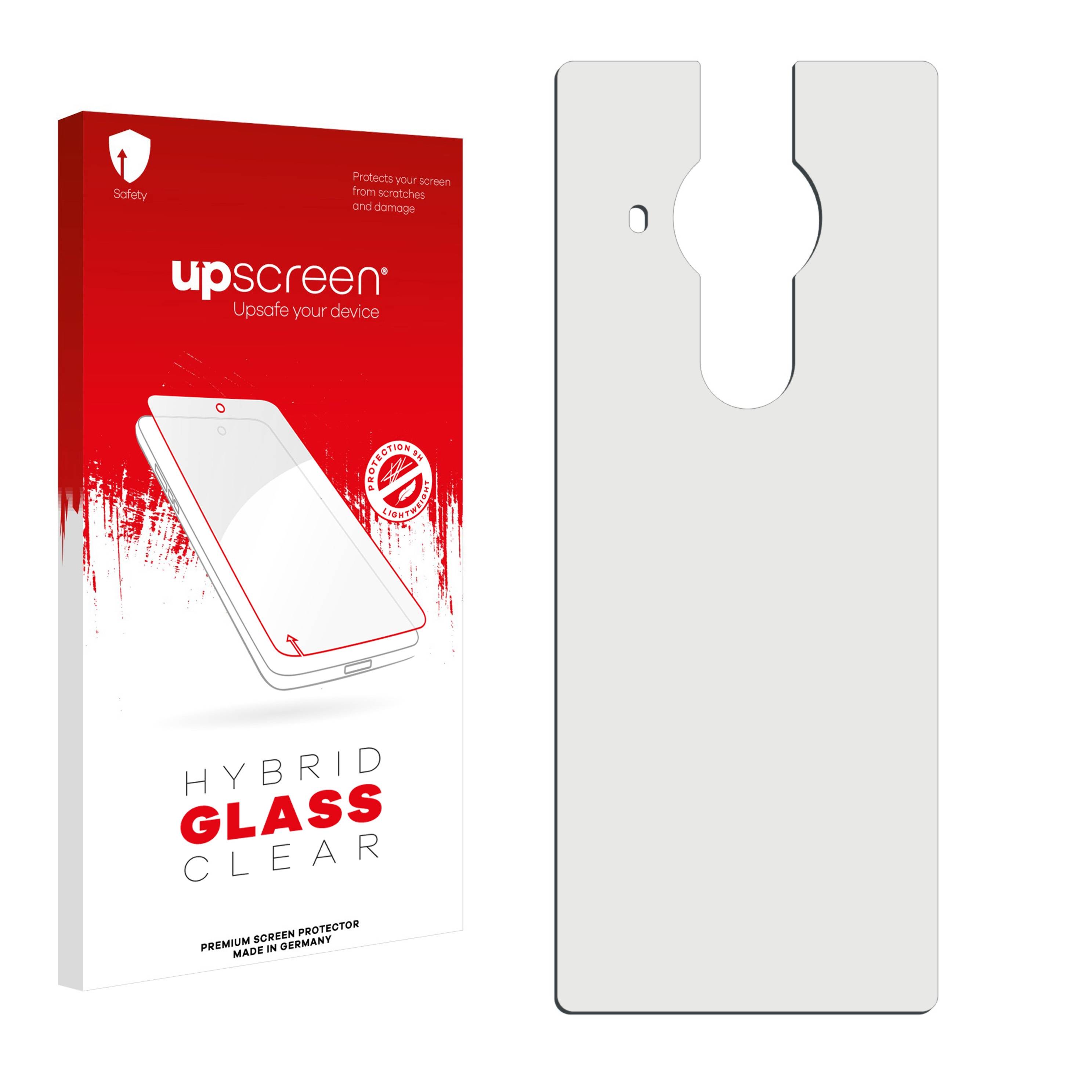 upscreen Flexible Schutz Glas Folie für Sony Xperia Pro-I (Rückseite) Schutzglas 9H Hybridglas Klar