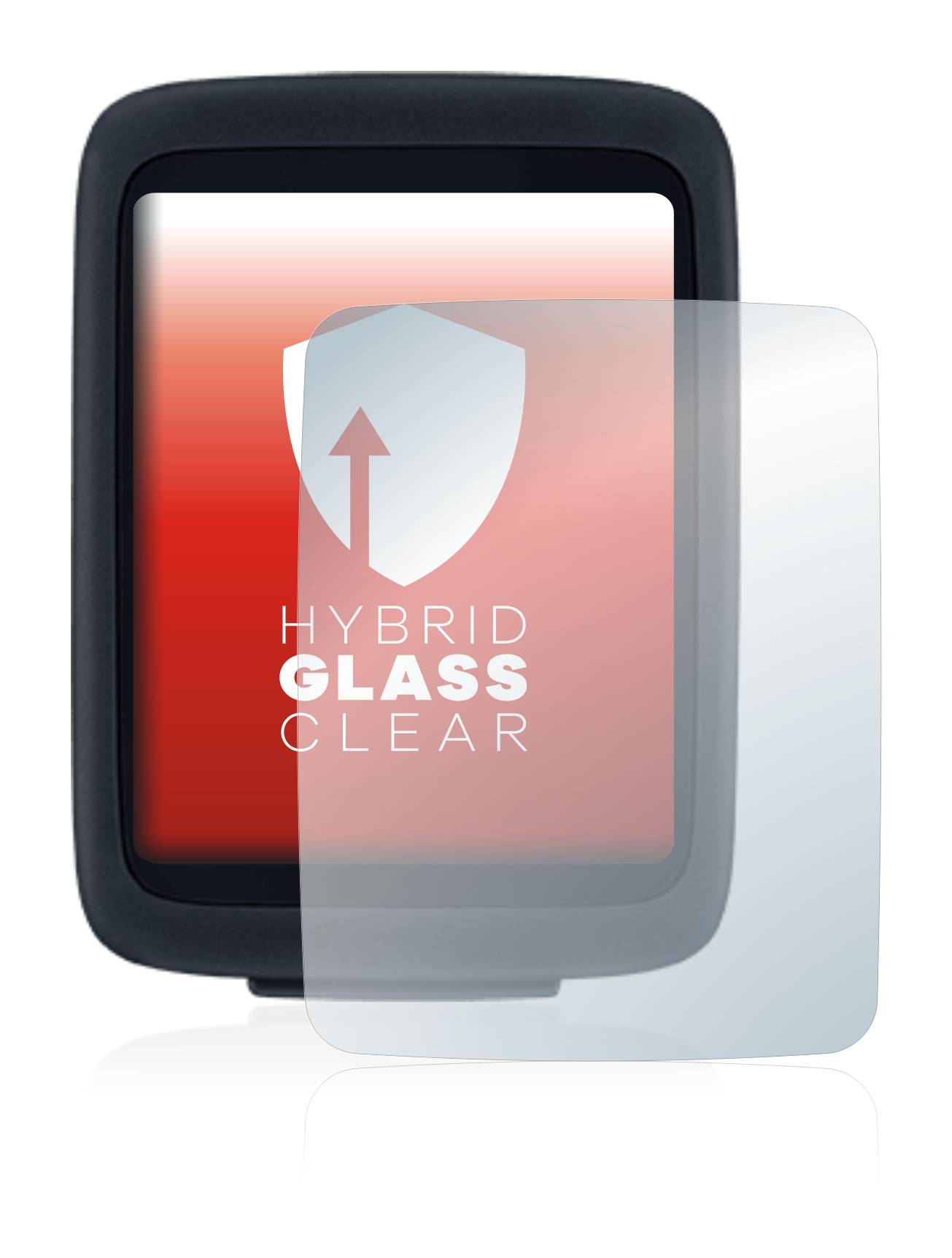 upscreen Hybrid Glass Clear Premium Schutzglas Folie für Sigma BC 10.0