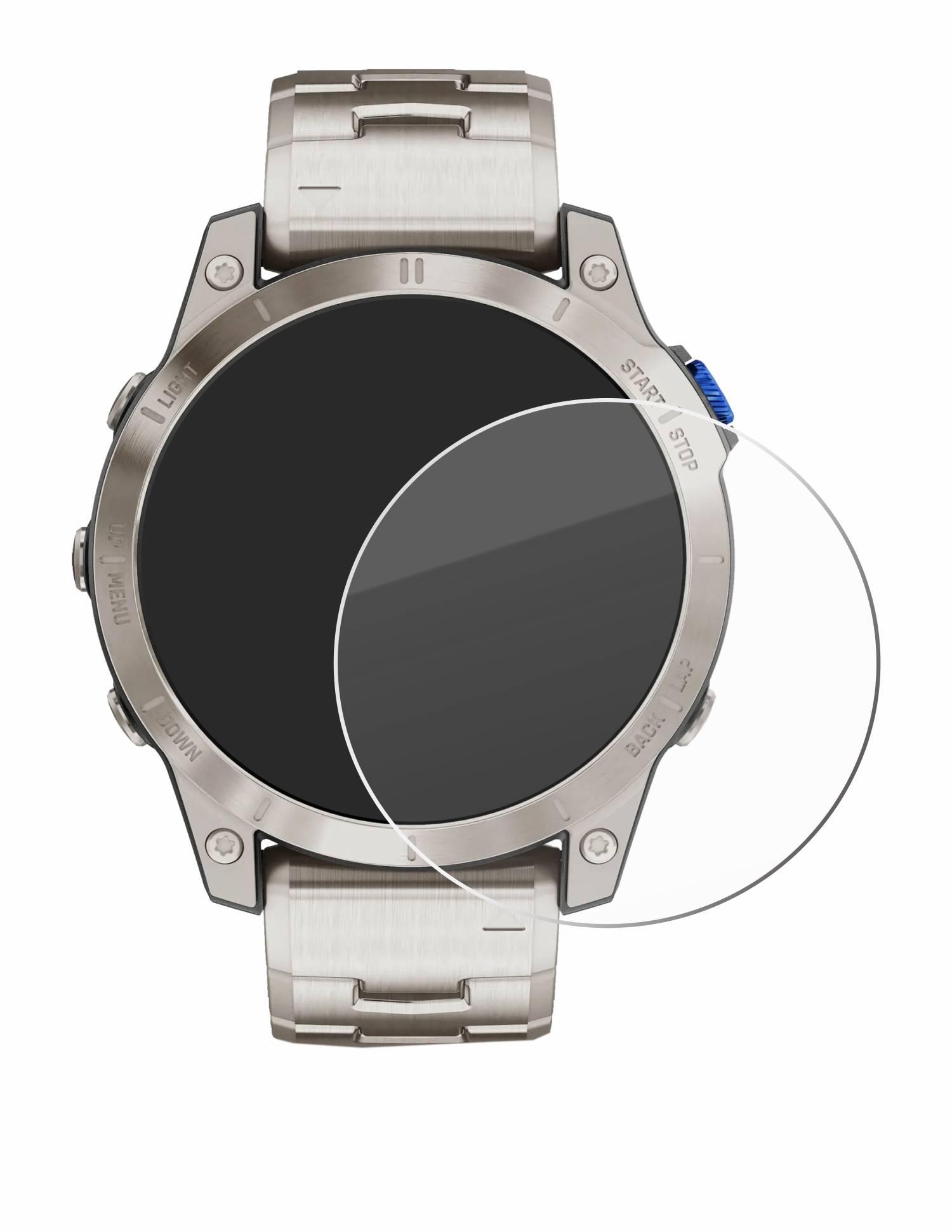 Savvies Schutzglas für Garmin D2 Mach 1 Echtglas 9H-Härte klar