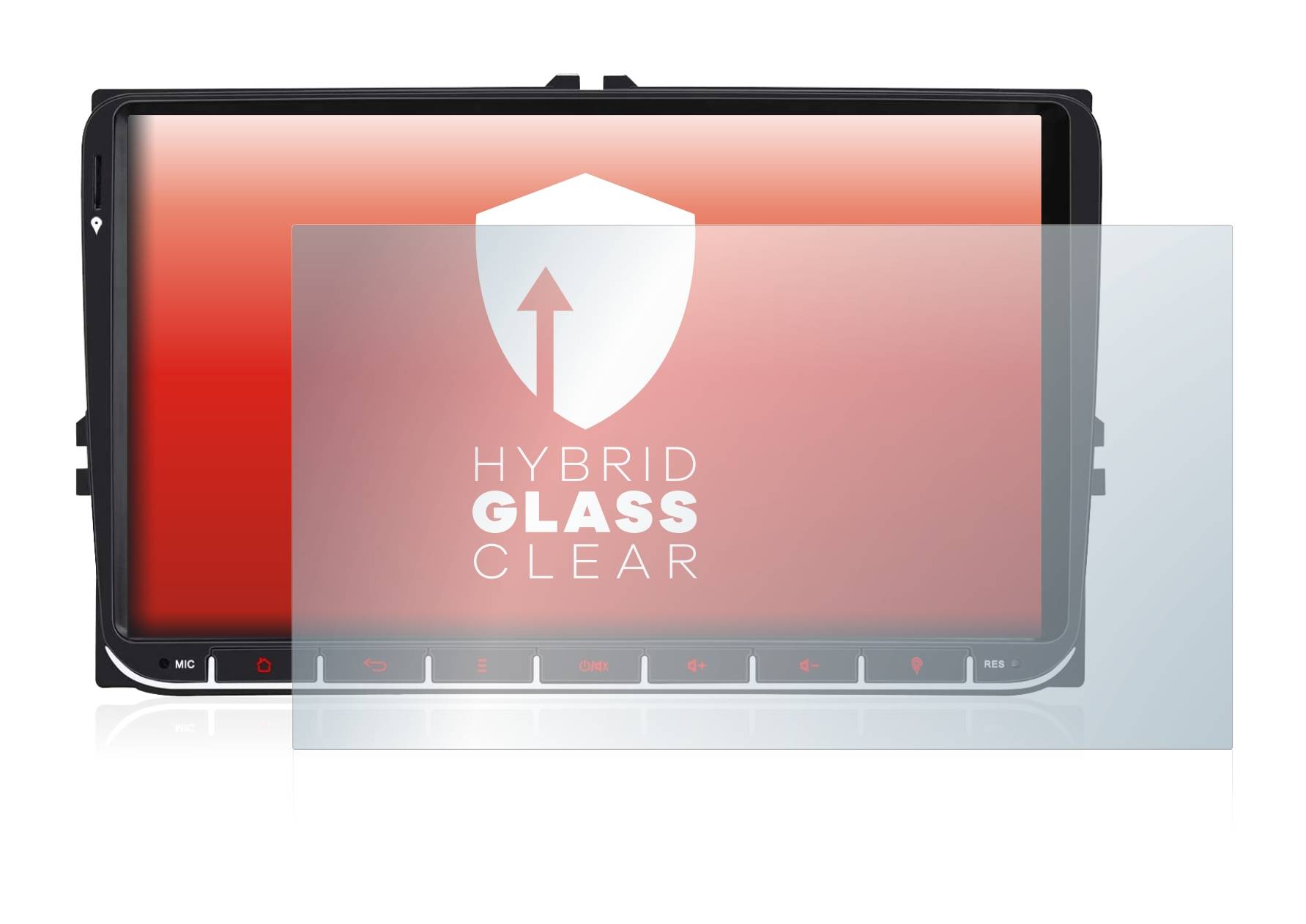 upscreen Hybrid Glass Clear Premium Schutzglas Folie für M.I.C.