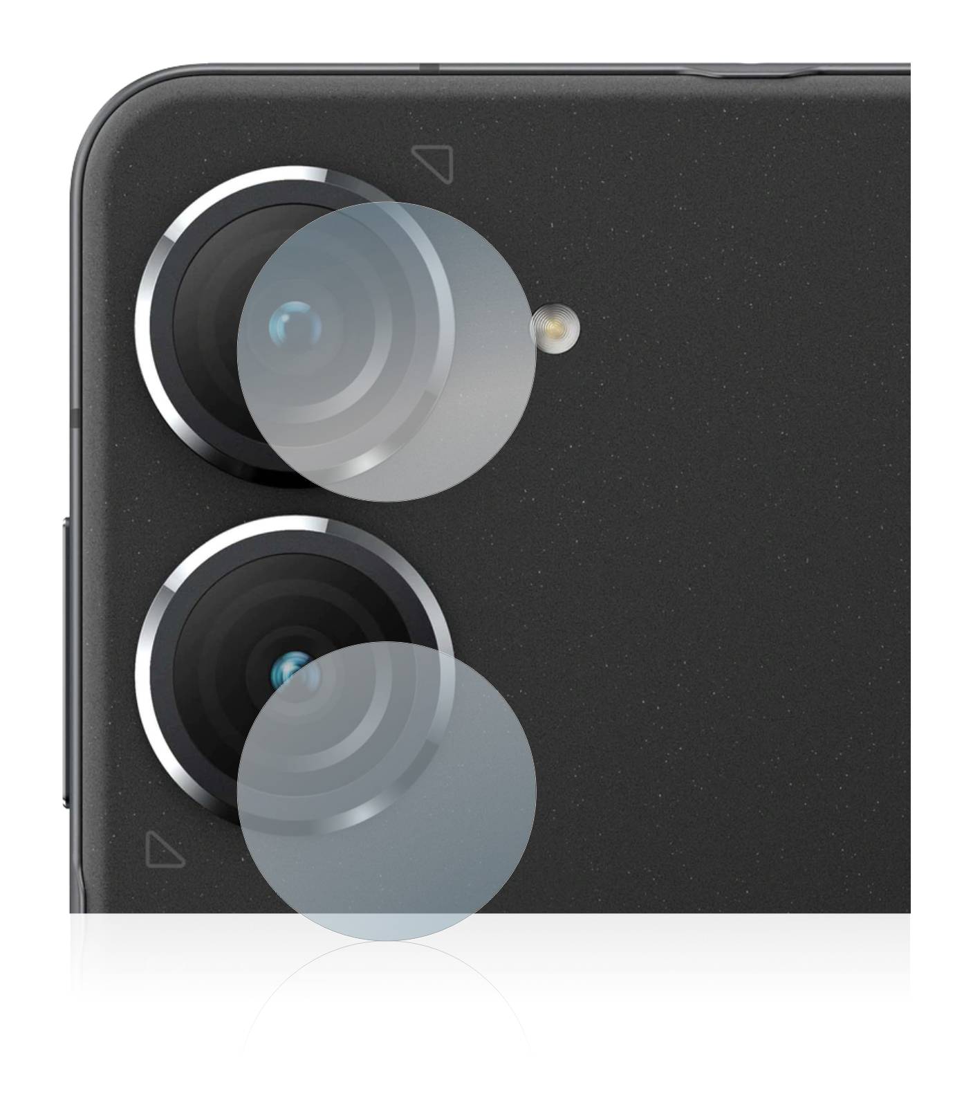 upscreen Flexible Schutz Glas Folie für ASUS ZenFone 9 (NUR Kameraschutz) Schutzglas 9H Hybridglas Klar