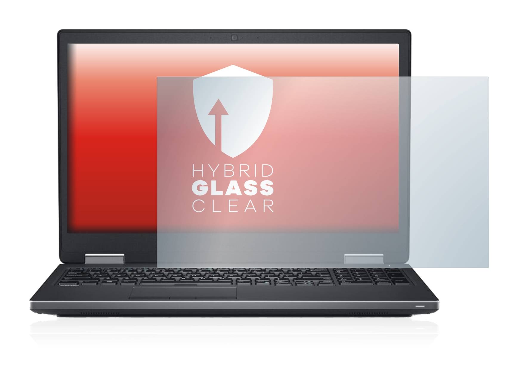 upscreen Hybrid Glass Clear Premium Schutzglas Folie für Dell Precision