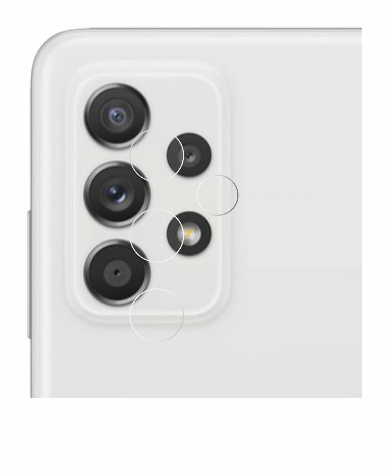 upscreen Schutzfolie für Samsung Galaxy A52s 5G (NUR Kameraschutz) Kratzschutz Anti-Fingerprint Klar