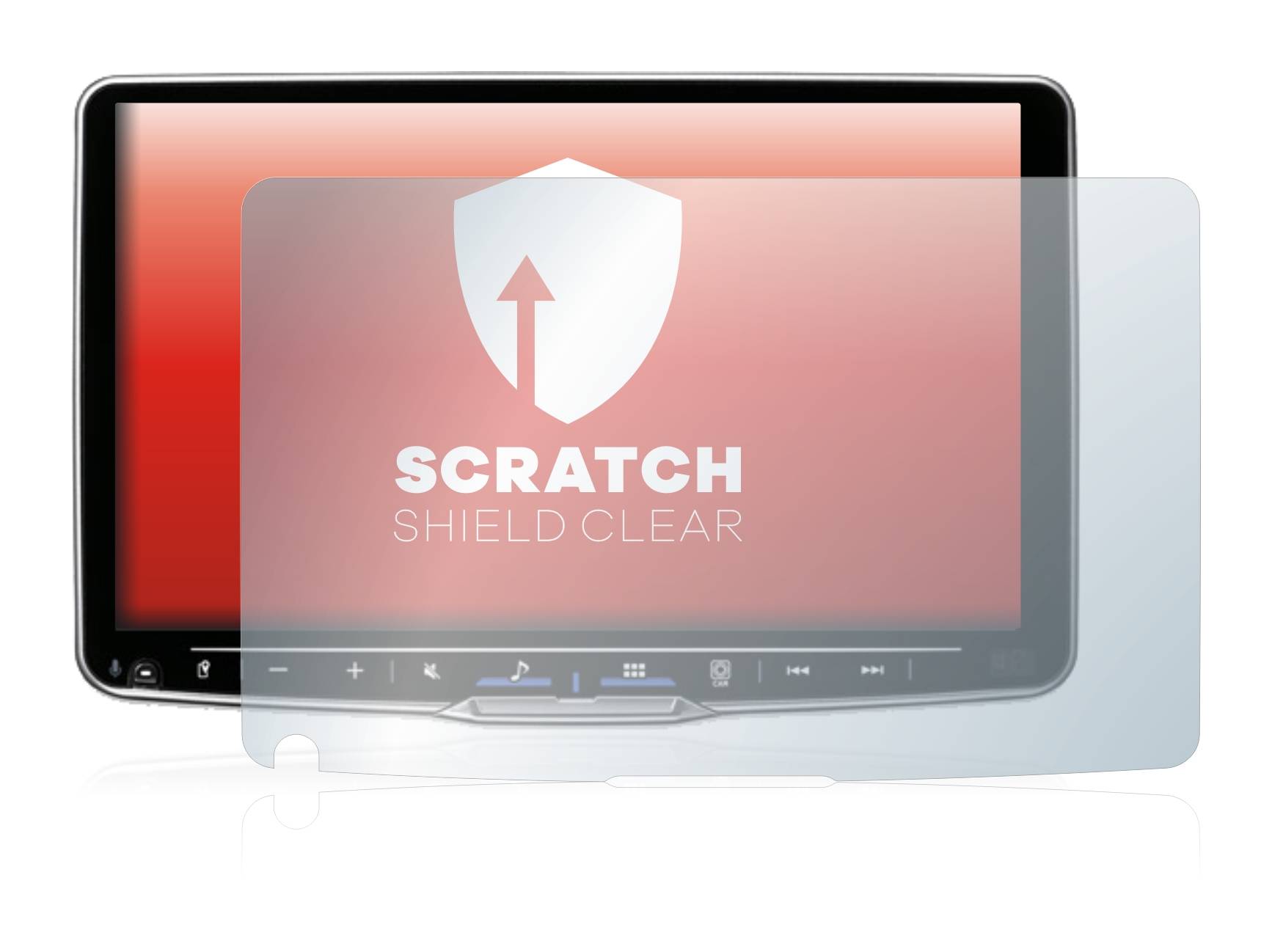 upscreen Schutzfolie für Alpine iLX-F905D Kratzschutz Anti-Fingerprint Klar
