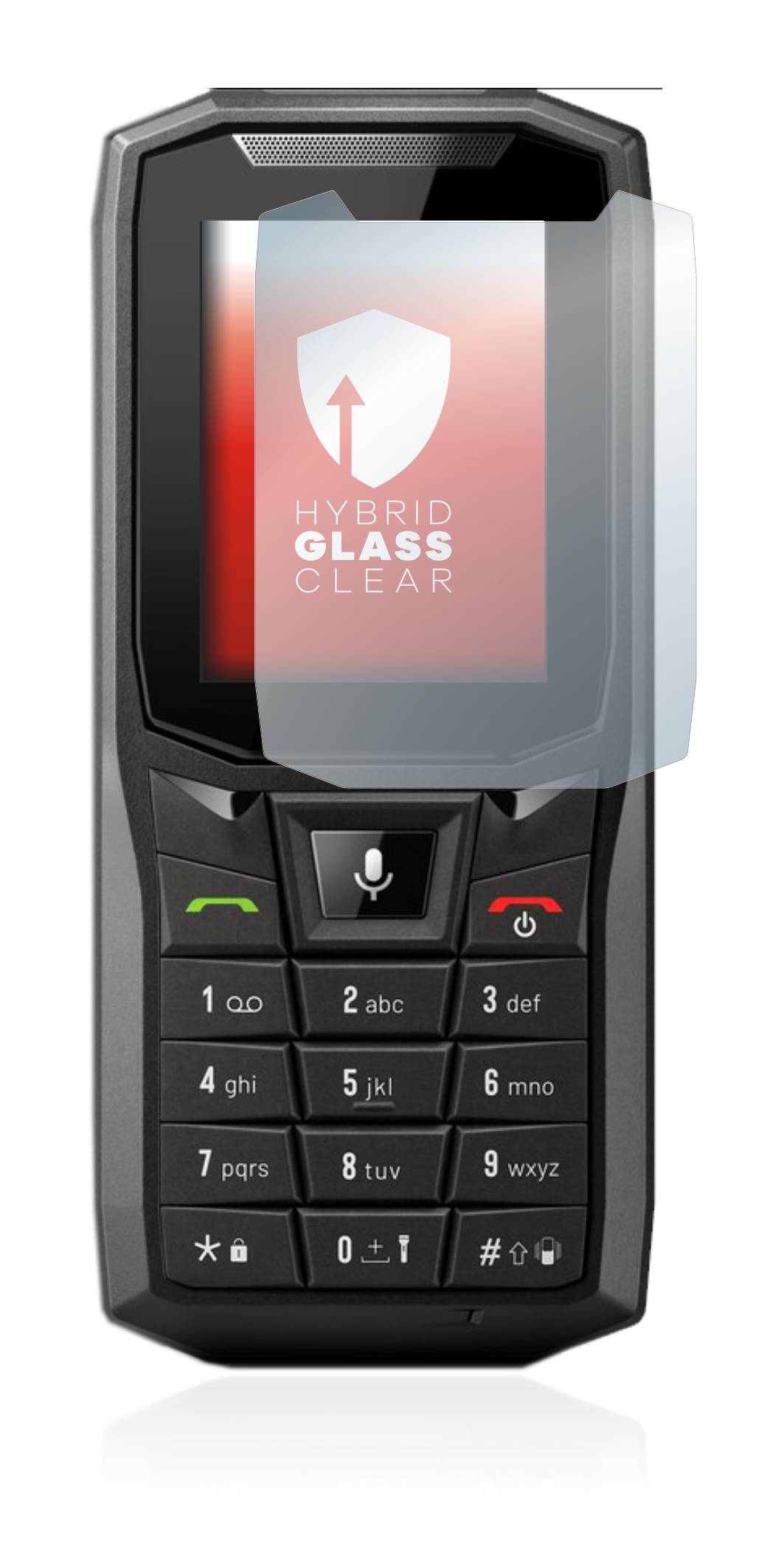 upscreen Flexible Schutz Glas Folie für Crosscall Core-S4 Schutzglas 9H Hybridglas Klar