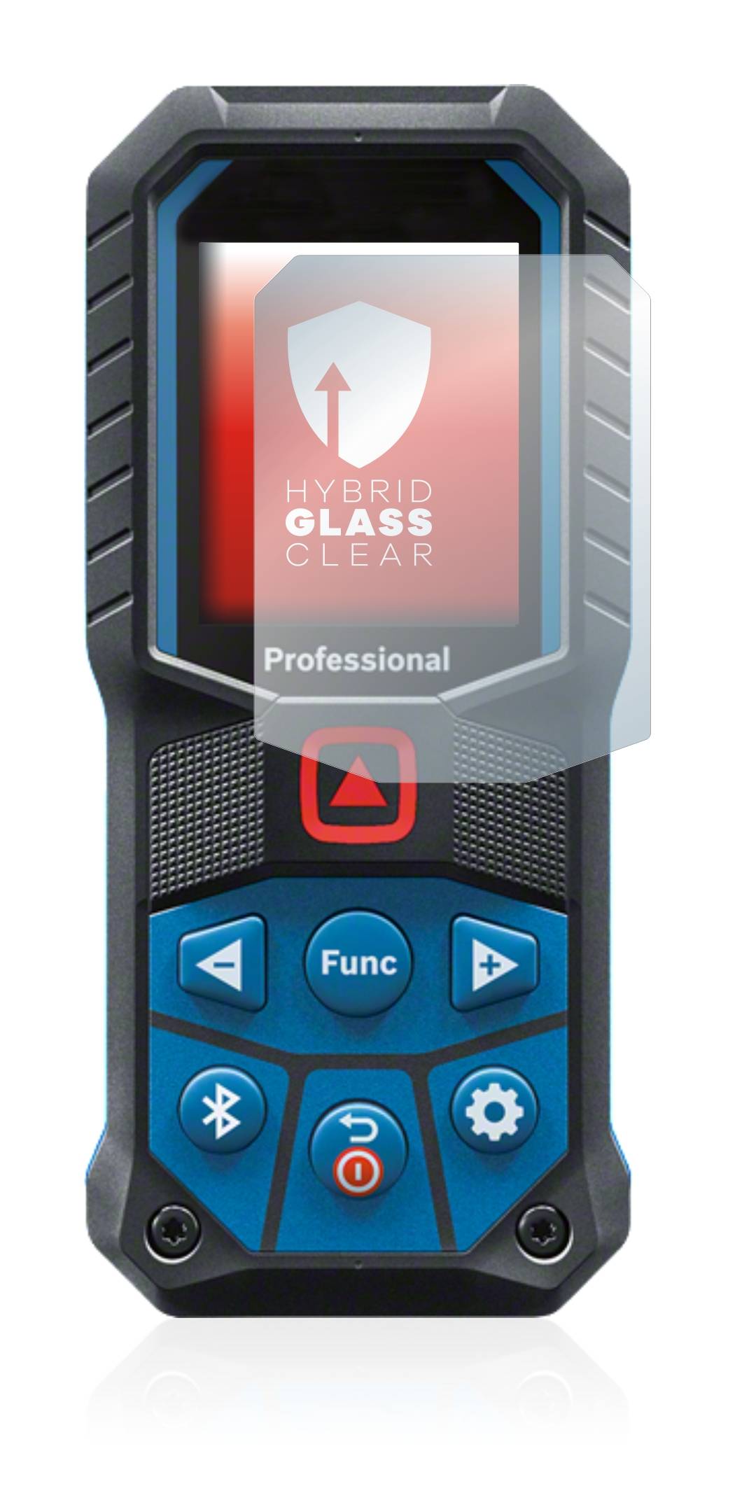 upscreen Hybrid Glass Clear Premium Schutzglas Folie für Bosch GLM 50-27