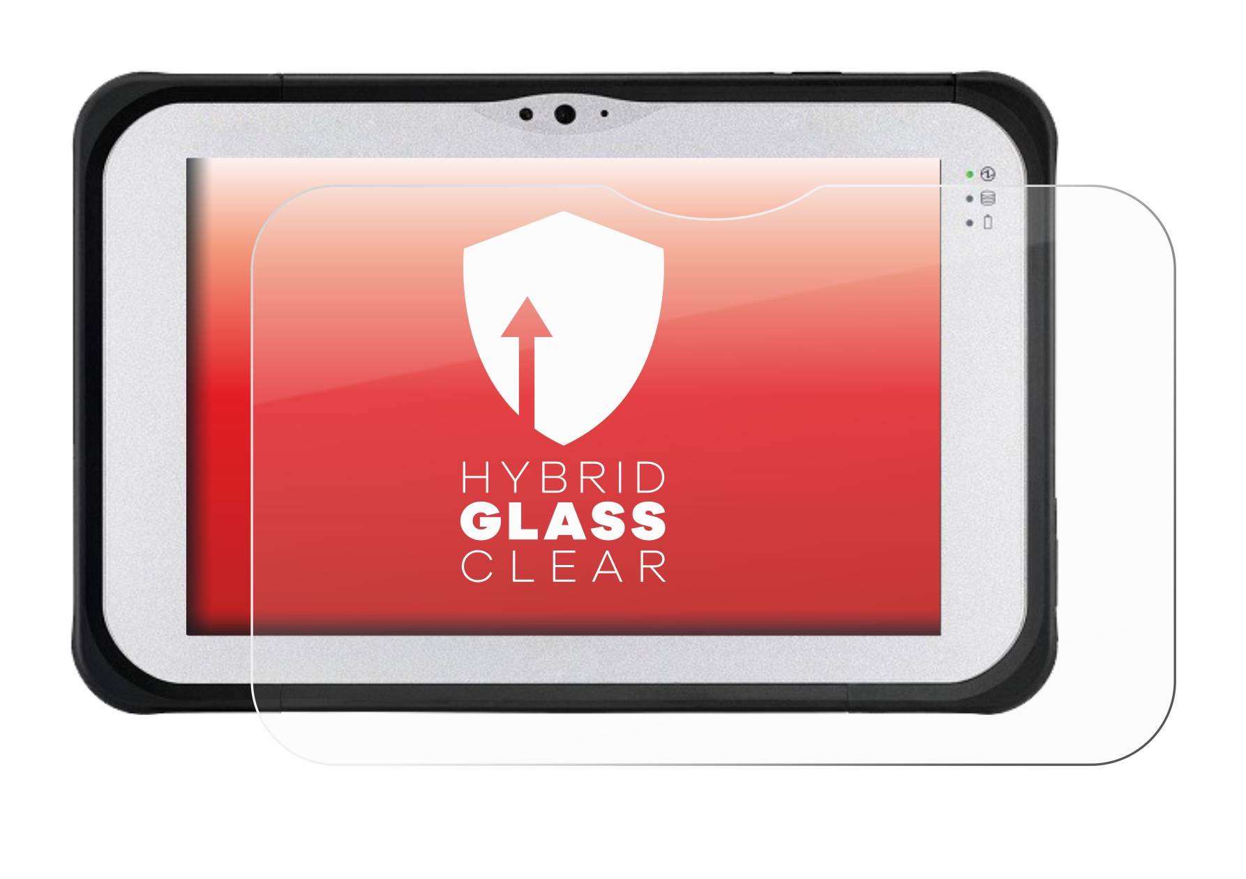 upscreen Flexible Schutz Glas Folie für Panasonic Toughpad FZ-M1/ FZ-B2 Schutzglas 9H Hybridglas Klar