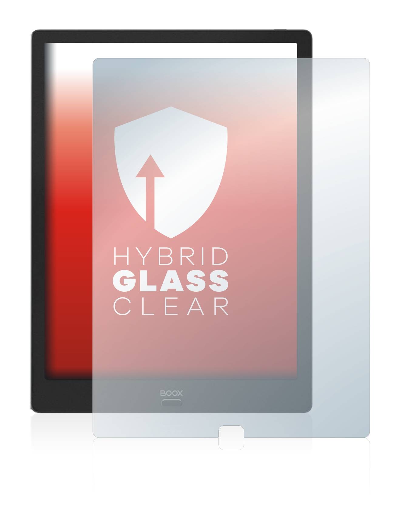 upscreen Hybrid Glass Clear Premium Schutzglas Folie für Onyx Boox Max Lumi