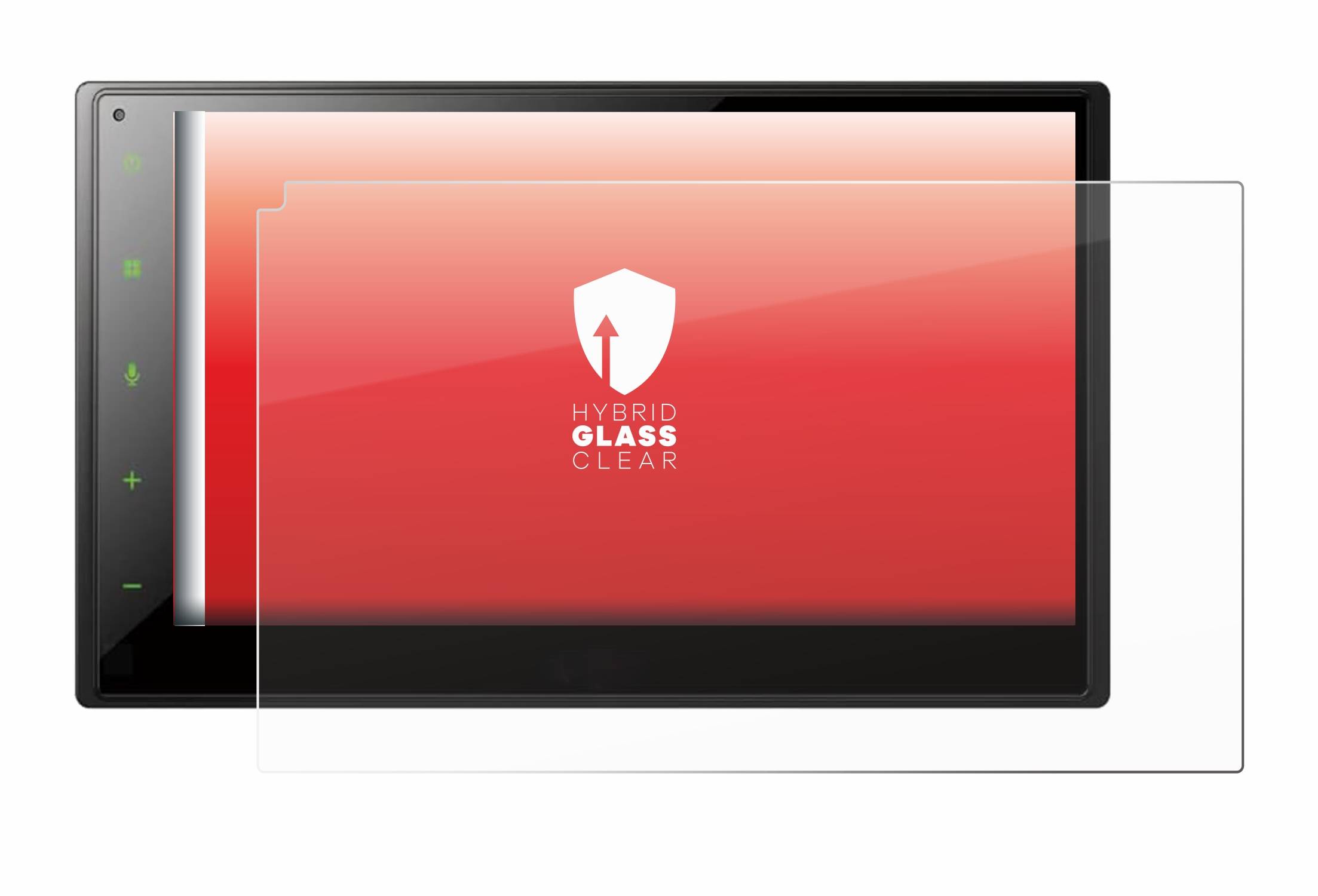 upscreen Hybrid Glass Clear Premium Schutzglas Folie für Pioneer