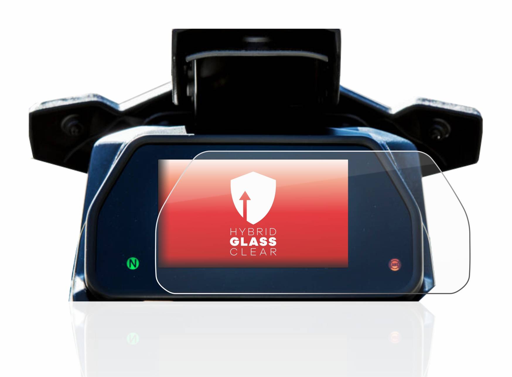 upscreen Flexible Schutz Glas Folie für Yamaha Tracer 900 GT 2018-2020 Tachoanzeige Schutzglas 9H Hybridglas Klar