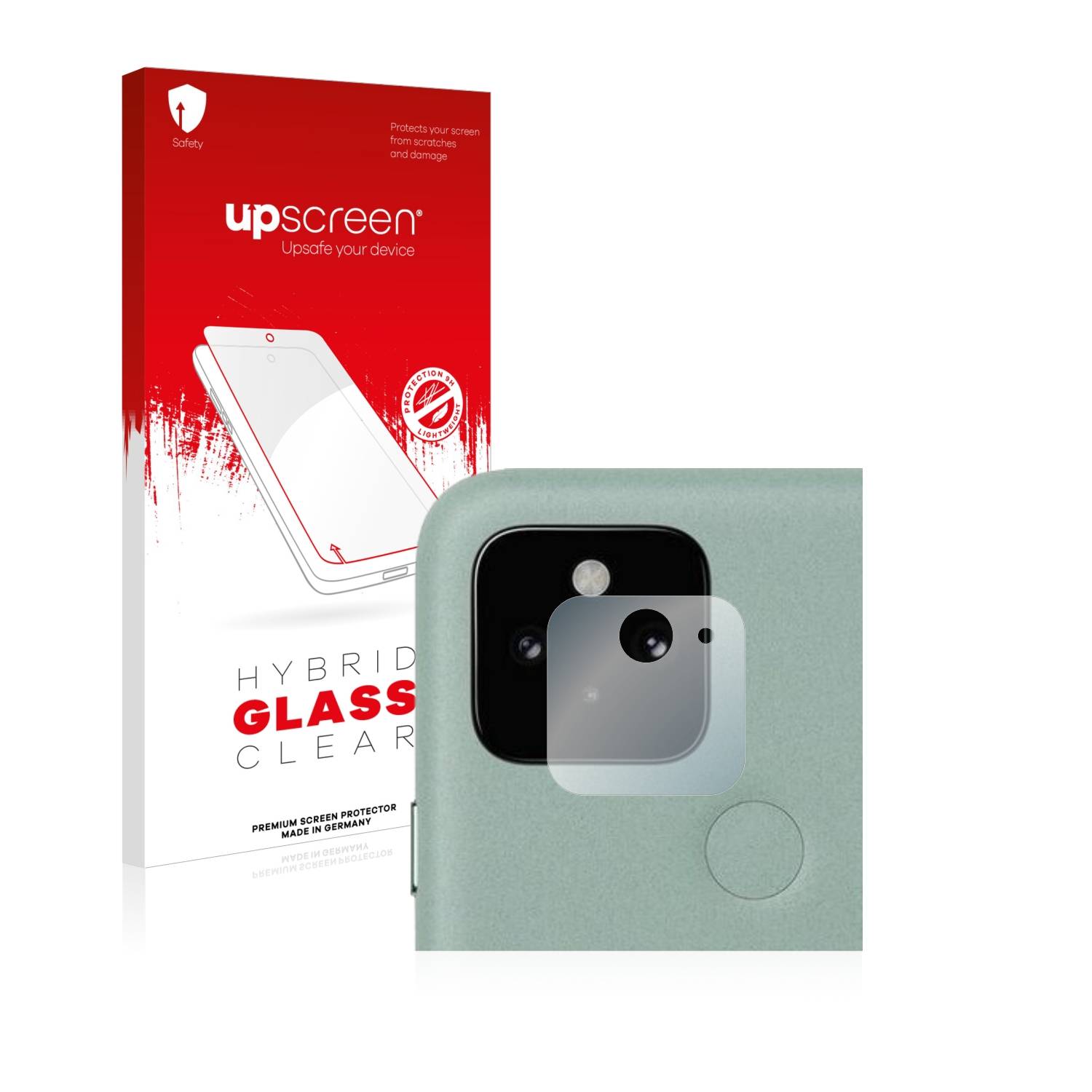 upscreen Flexible Schutz Glas Folie für Google Pixel 5 (NUR Kameraschutz) Schutzglas 9H Hybridglas Klar