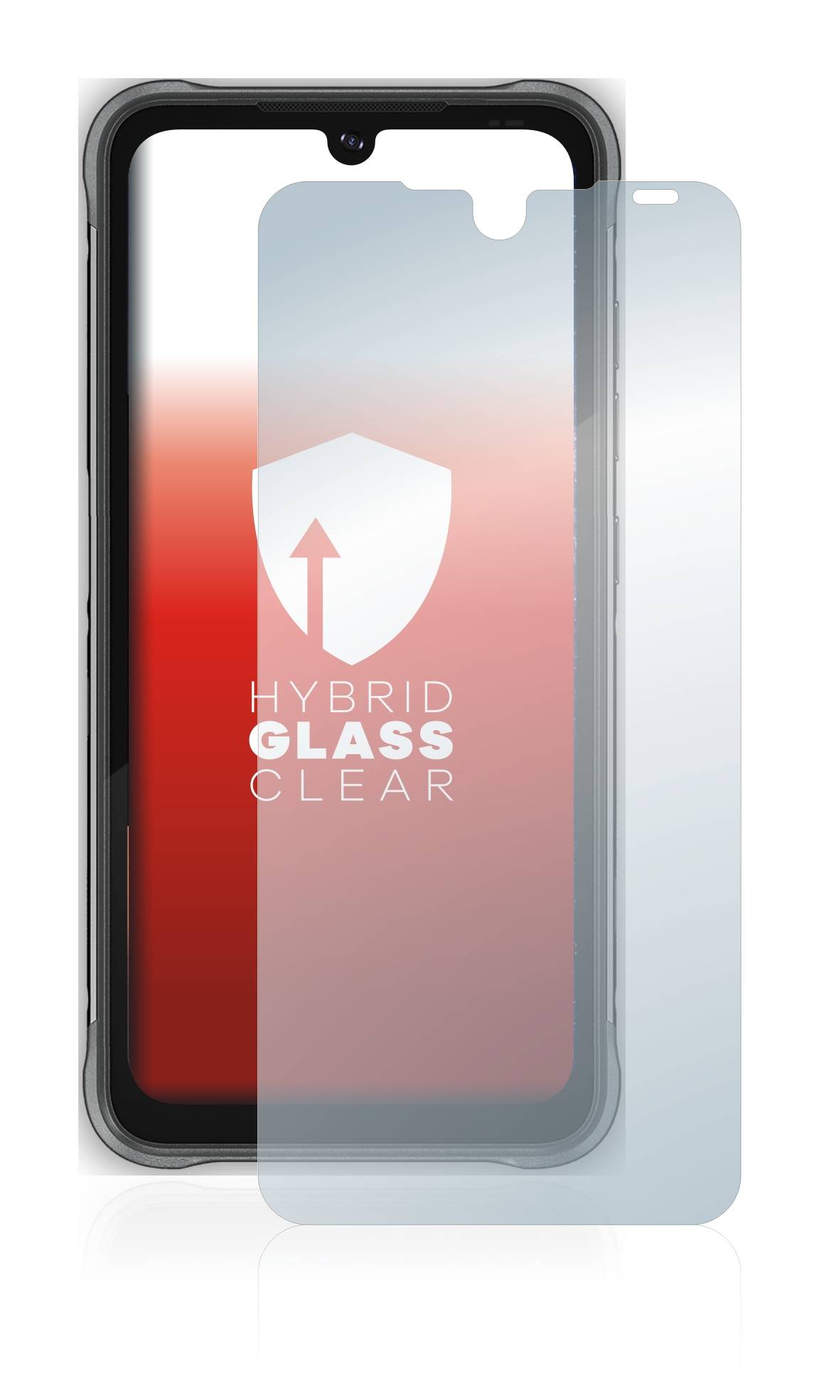 upscreen Flexible Schutz Glas Folie für Umidigi Bison Pro Schutzglas 9H Hybridglas Klar