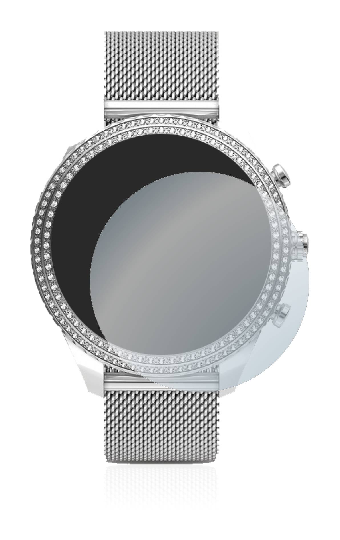 upscreen Flexible Schutz Glas Folie für Fossil Stella (6. Gen) Schutzglas 9H Hybridglas Klar