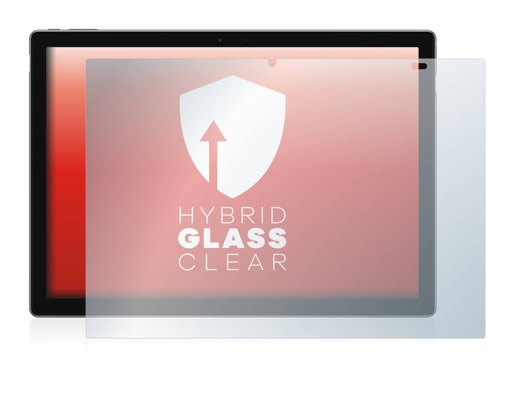 upscreen Hybrid Glass Clear Premium Schutzglas Folie für Chuwi UBook