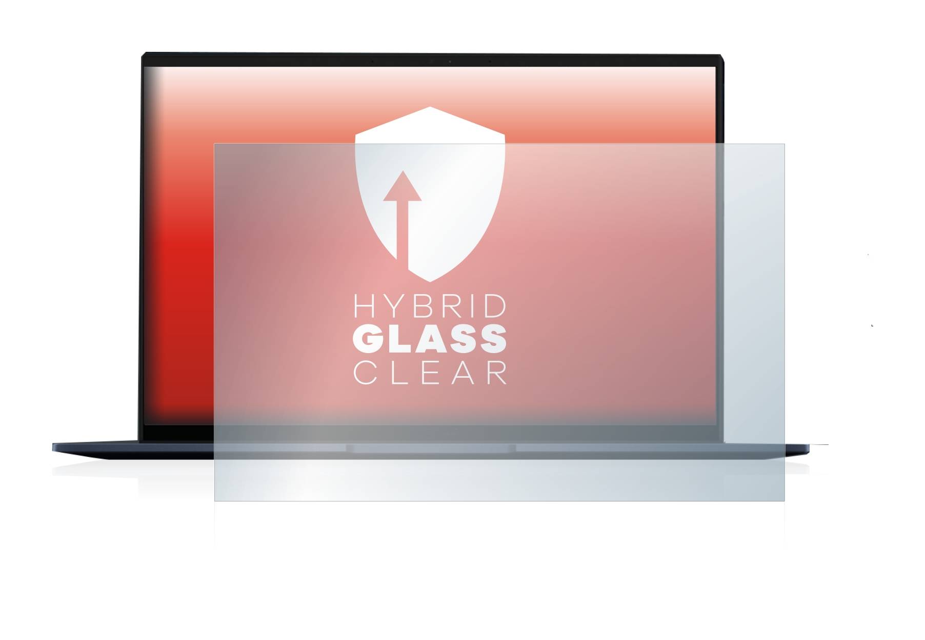 upscreen Hybrid Glass Clear Premium Schutzglas Folie für Asus ZenBook 14