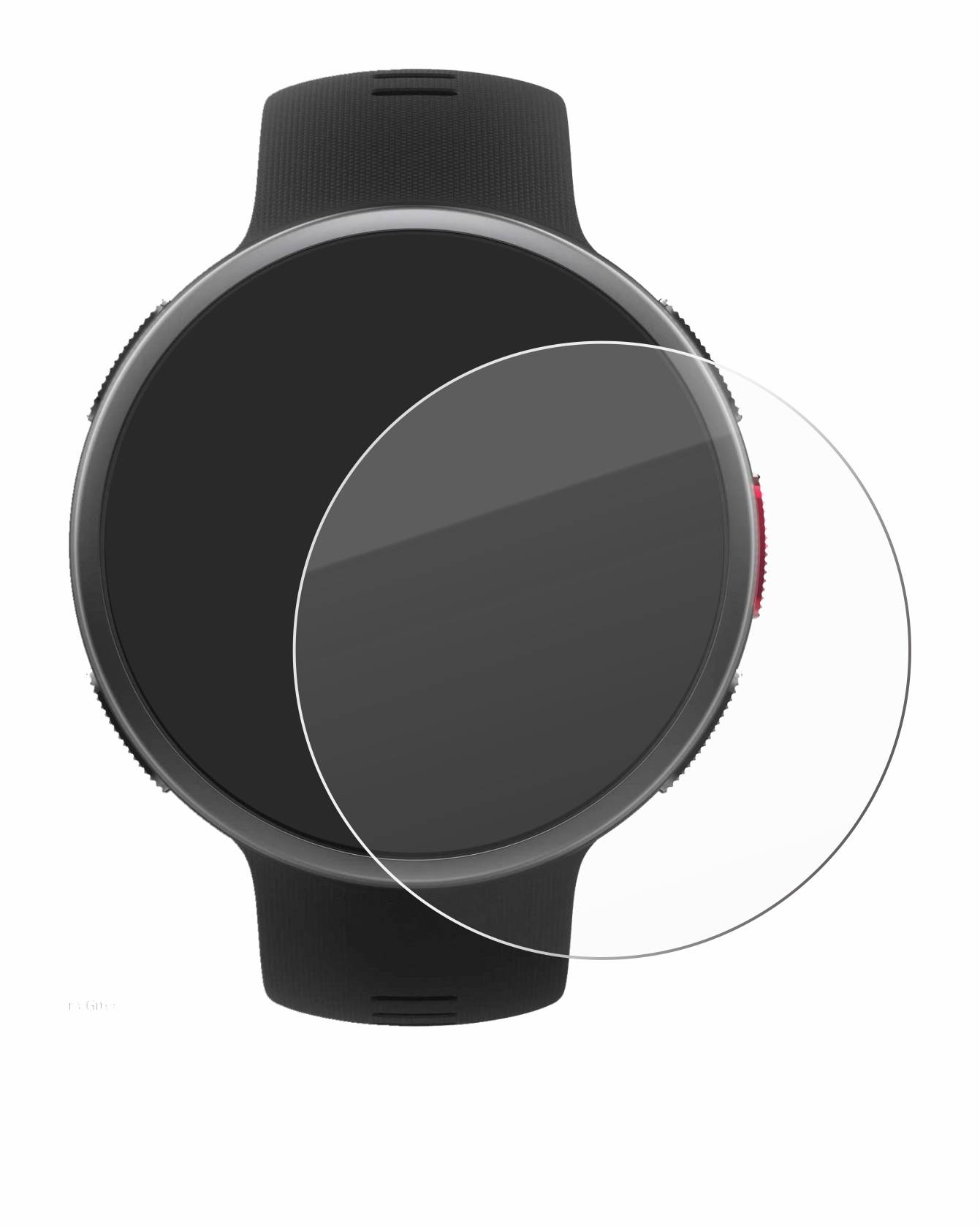 upscreen Flexible Schutz Glas Folie für Polar Vantage V2 Schutzglas 9H Hybridglas Klar