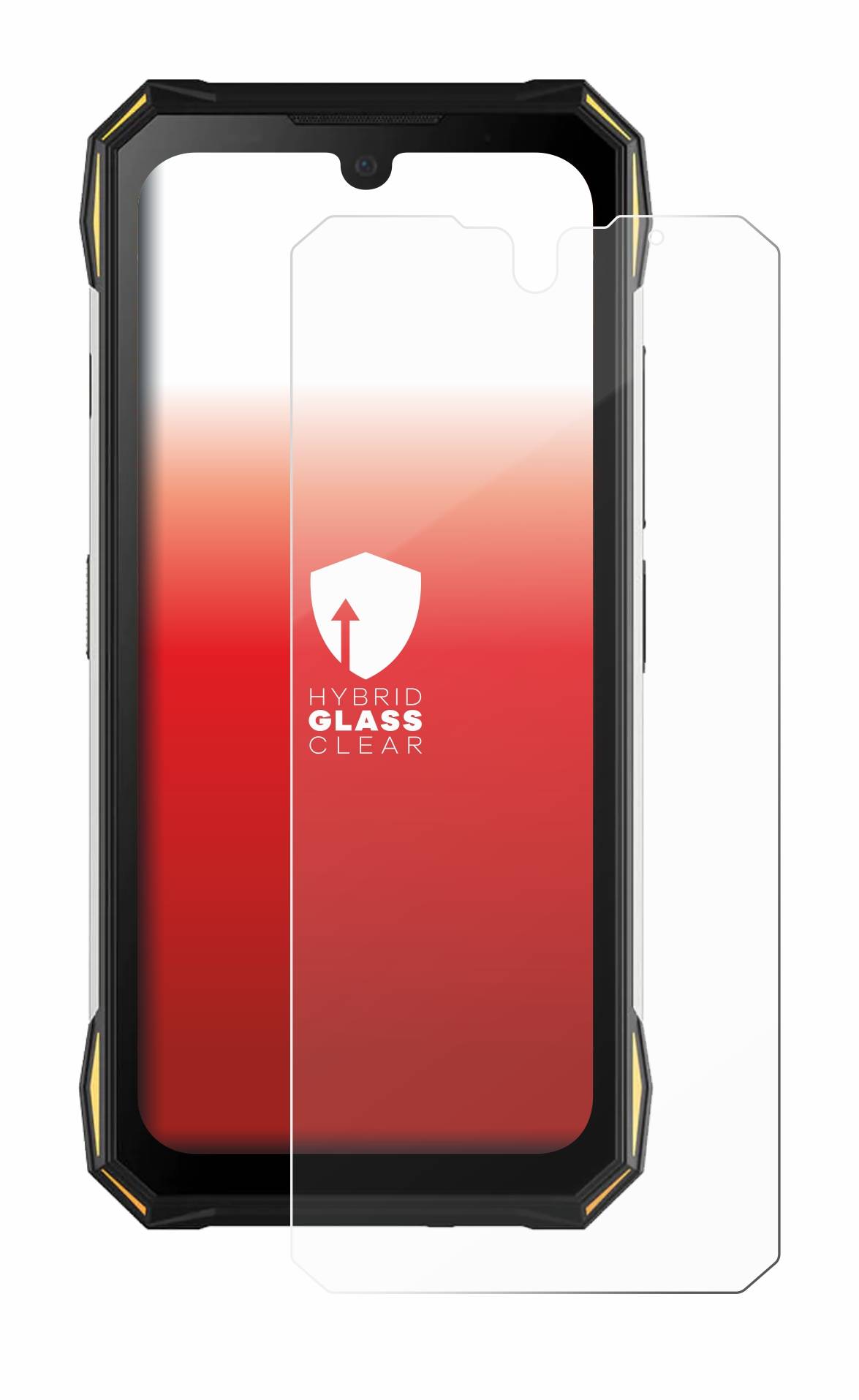 upscreen Flexible Schutz Glas Folie für Doogee S89 Pro Schutzglas 9H Hybridglas Klar
