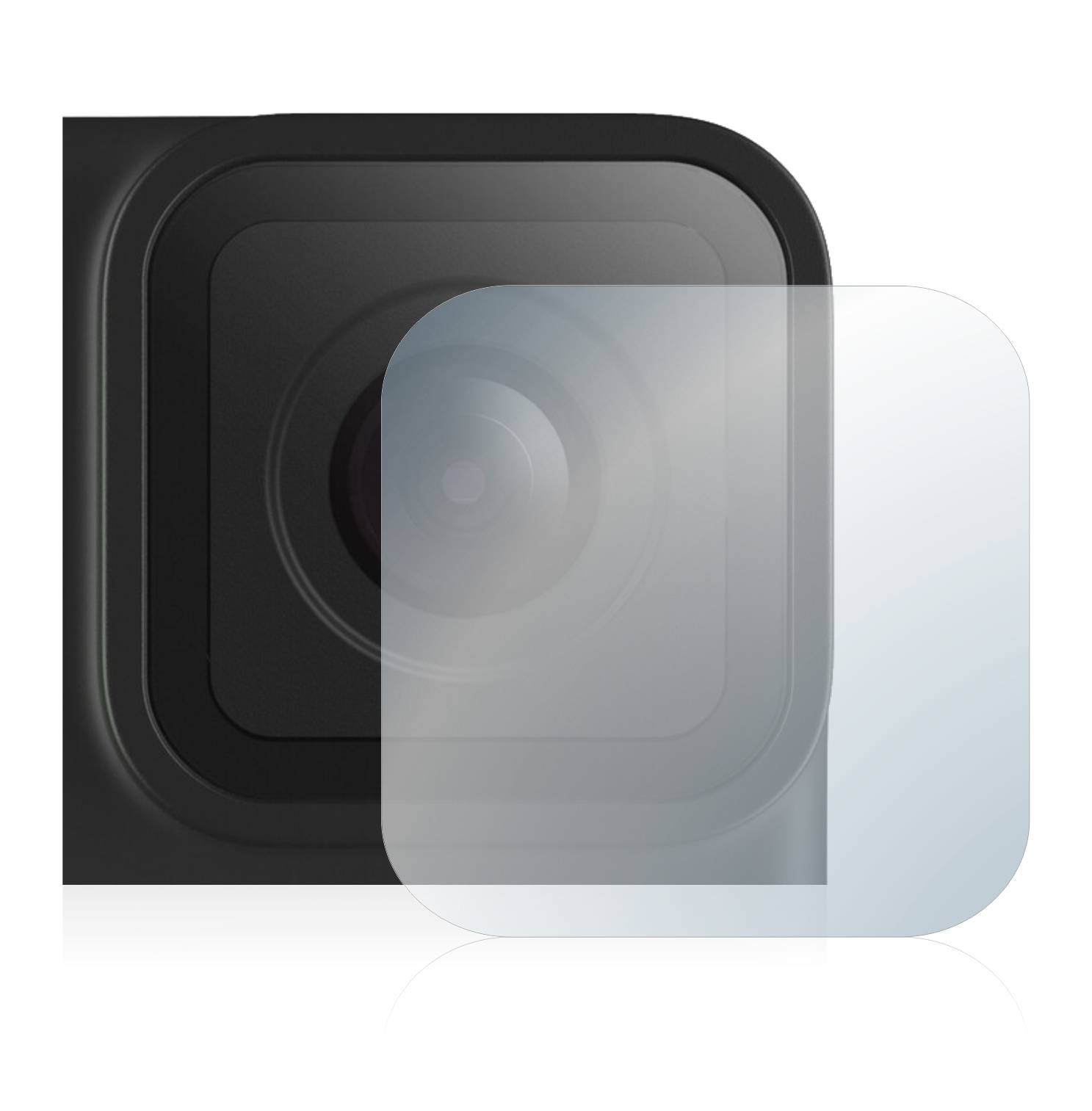 upscreen Hybrid Glass Clear Premium Schutzglas Folie für GoPro Hero10 Black Linse