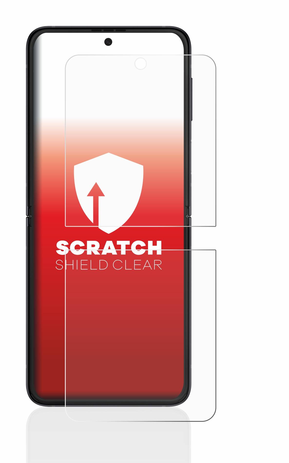 upscreen Schutzfolie für Samsung Galaxy Z Flip 3 5G Kratzschutz Anti-Fingerprint Klar
