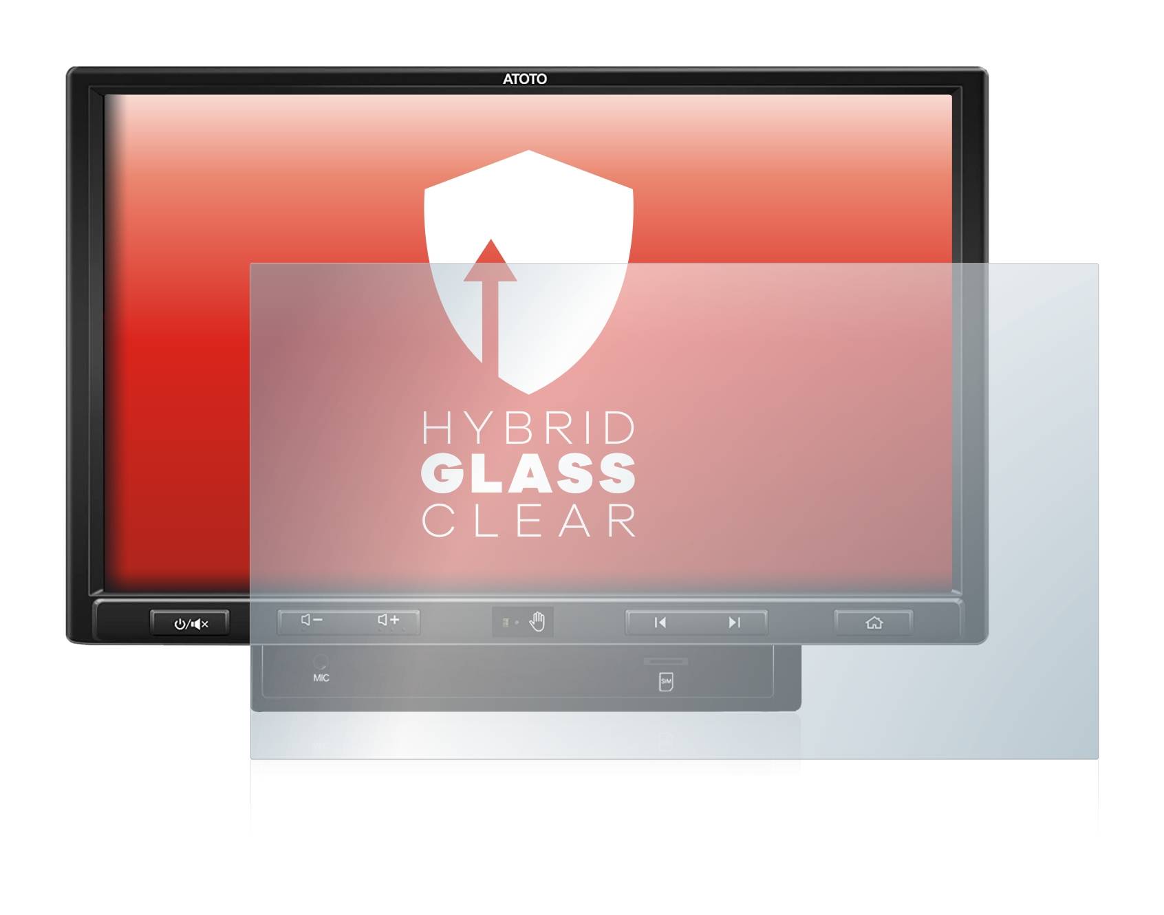 upscreen Flexible Schutz Glas Folie für Atoto S8 Ultra Plus (Gen 2) Schutzglas 9H Hybridglas Klar