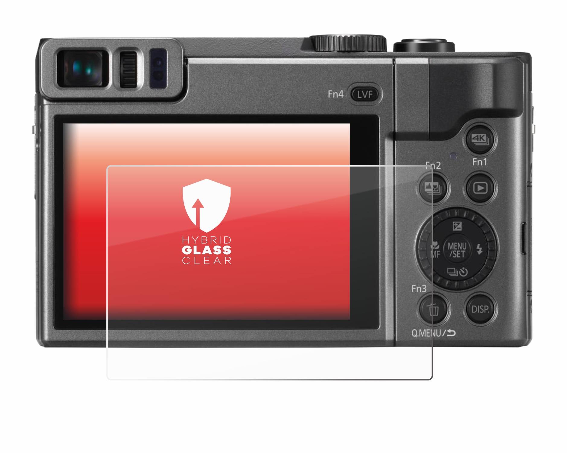 upscreen Hybrid Glass Clear Premium Schutzglas Folie für Panasonic Lumix