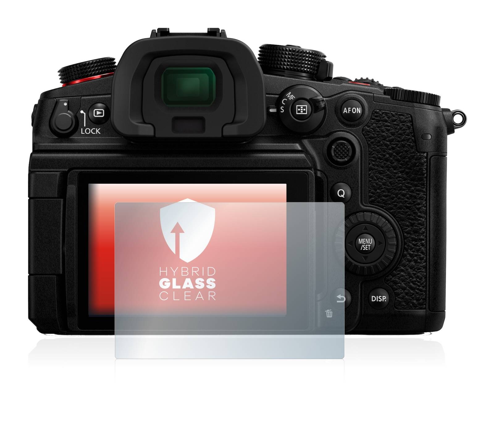upscreen Hybrid Glass Clear Premium Schutzglas Folie für Panasonic Lumix