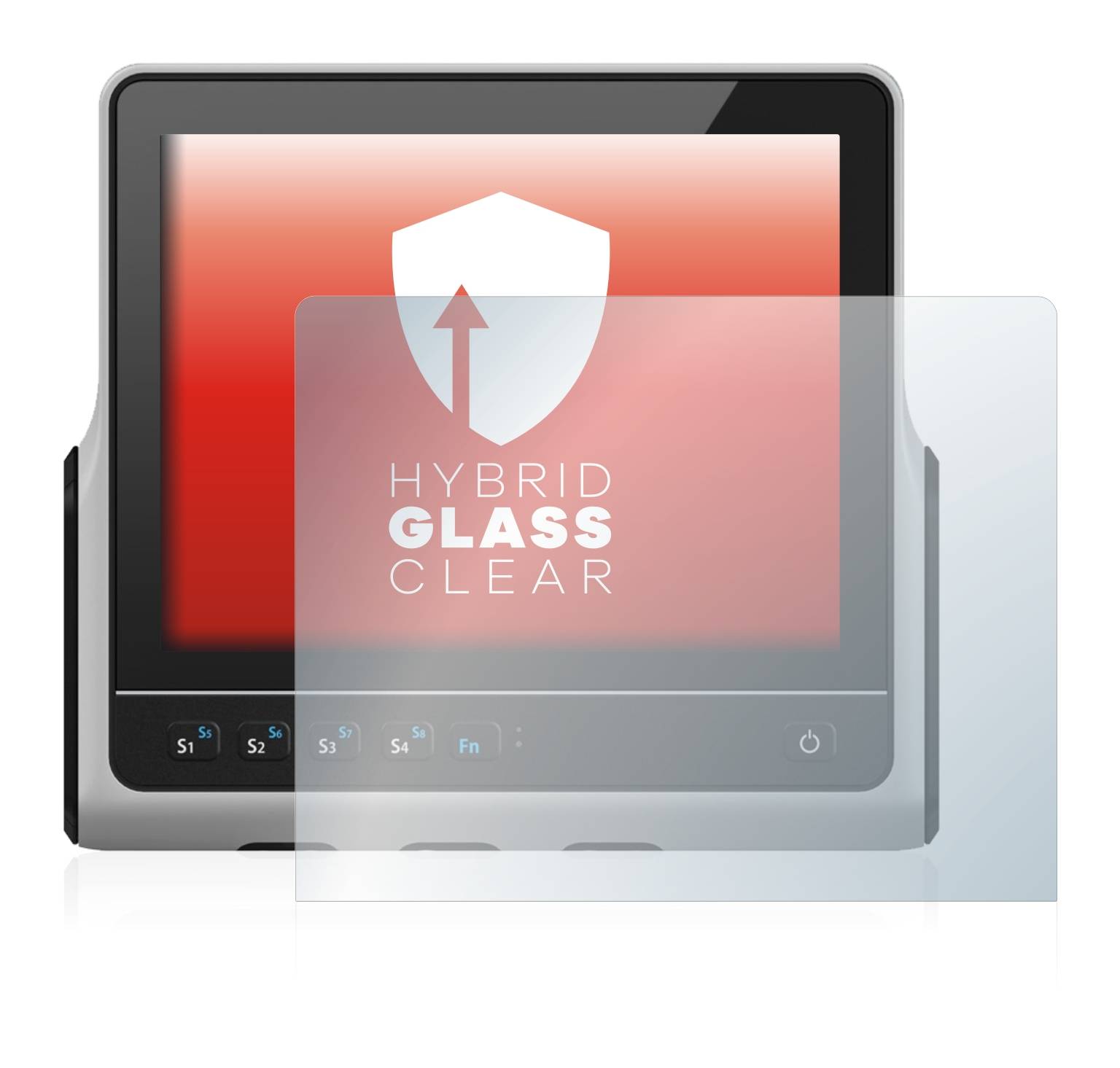 upscreen Hybrid Glass Clear Premium Schutzglas Folie für ads-tec